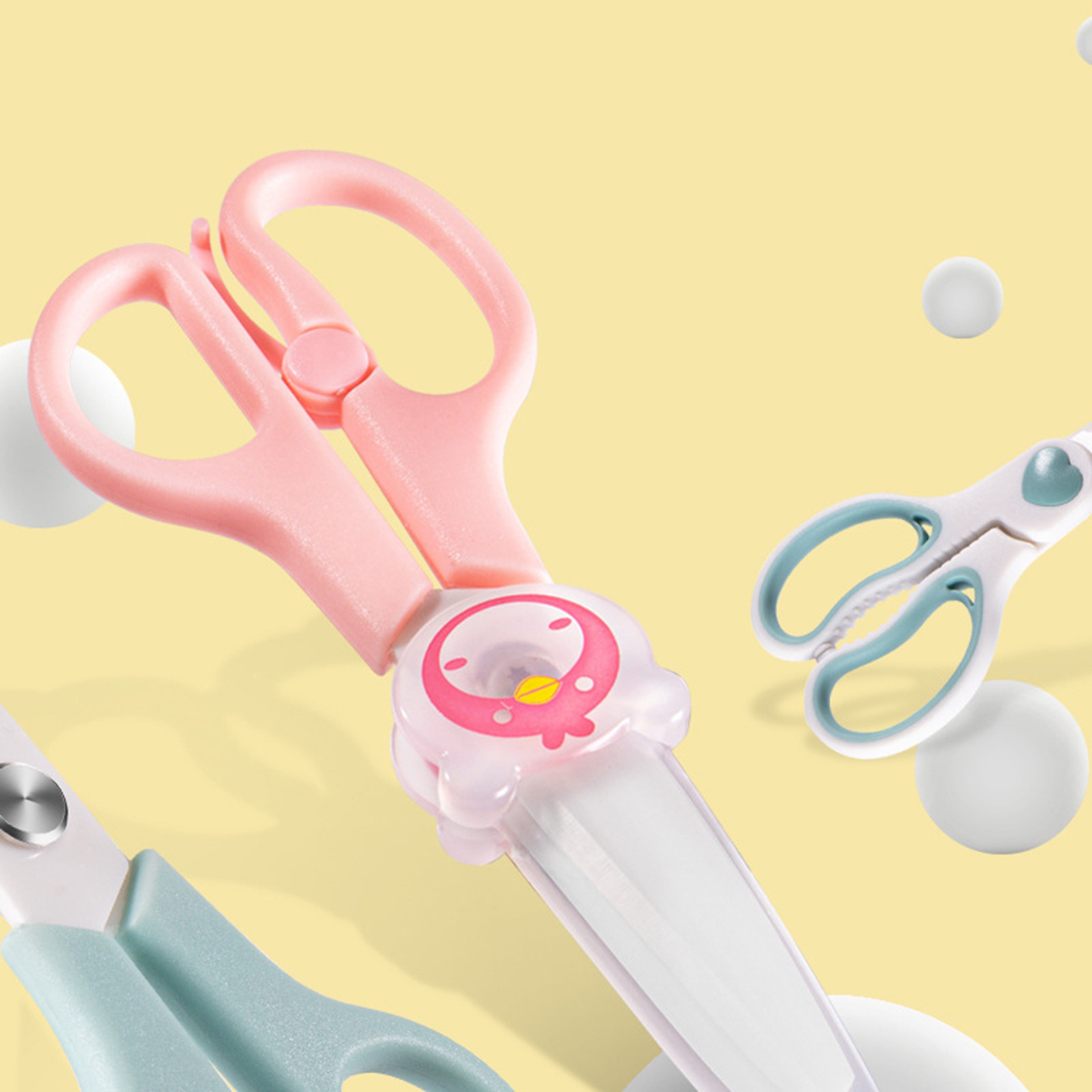 SafeBite Ceramic Baby Food Scissors With Travel Case  Safety Cover 1