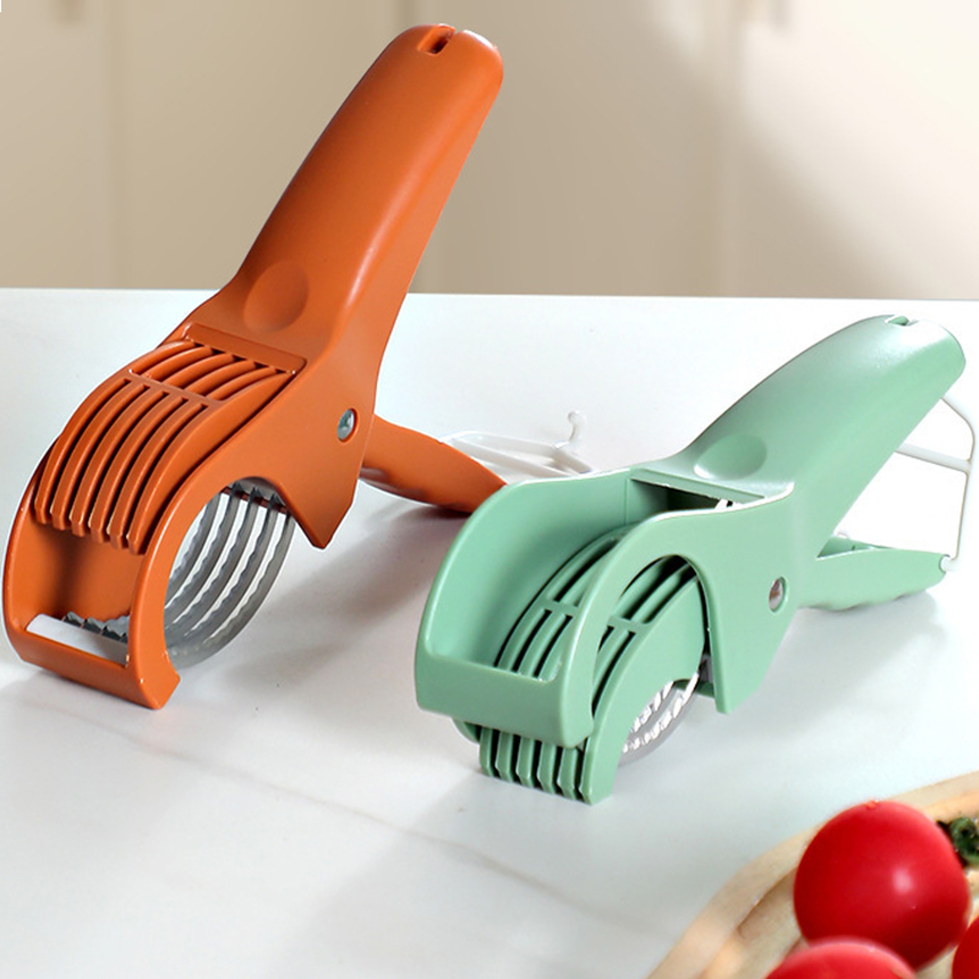 Stainless Steel Multi Blade Vegetable Slicer & Salad Prep Cutter – view 3