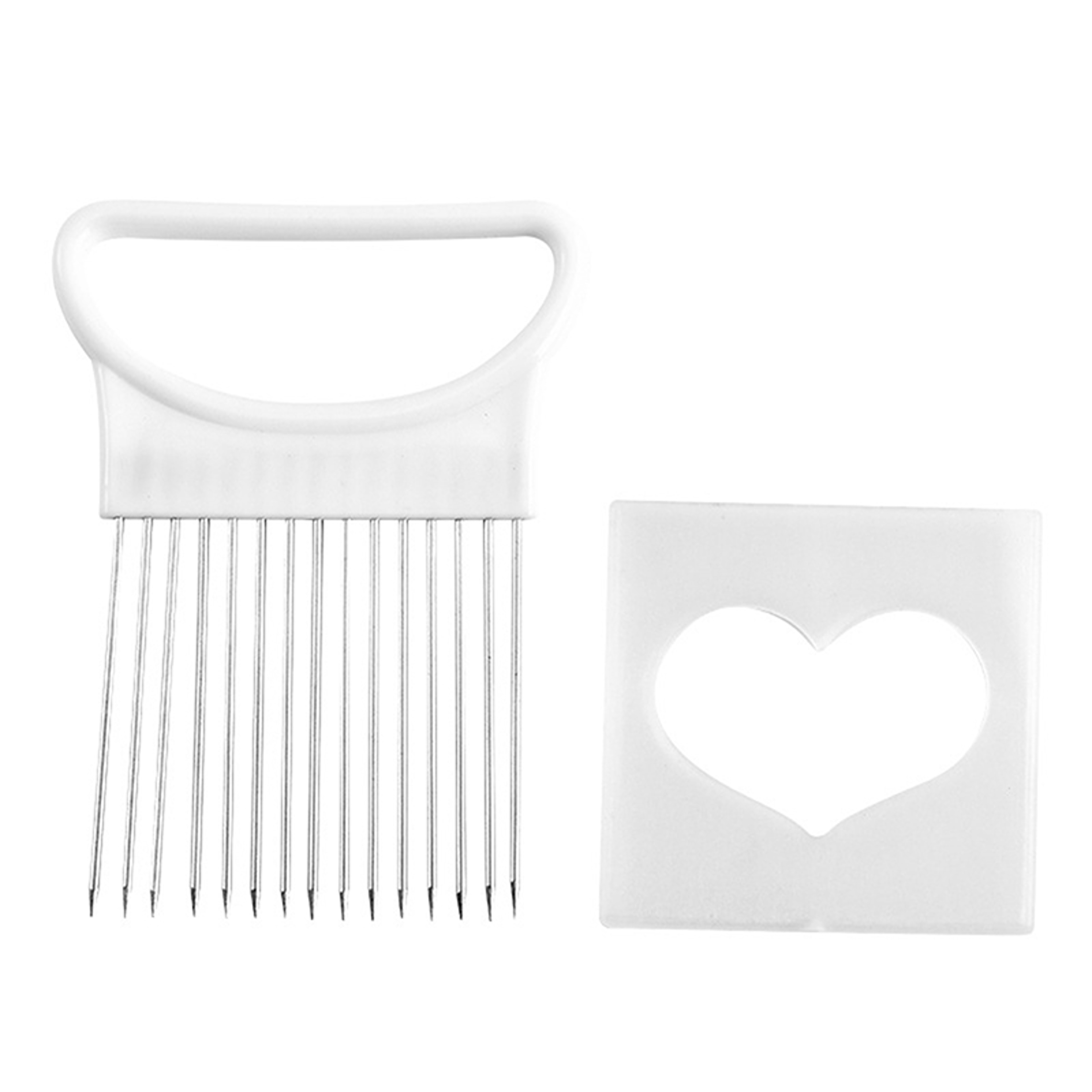 convenientHeartShaped Onion Needle MultiFunctional Vegetable Slicer And Fruit And Vegetable Slicin