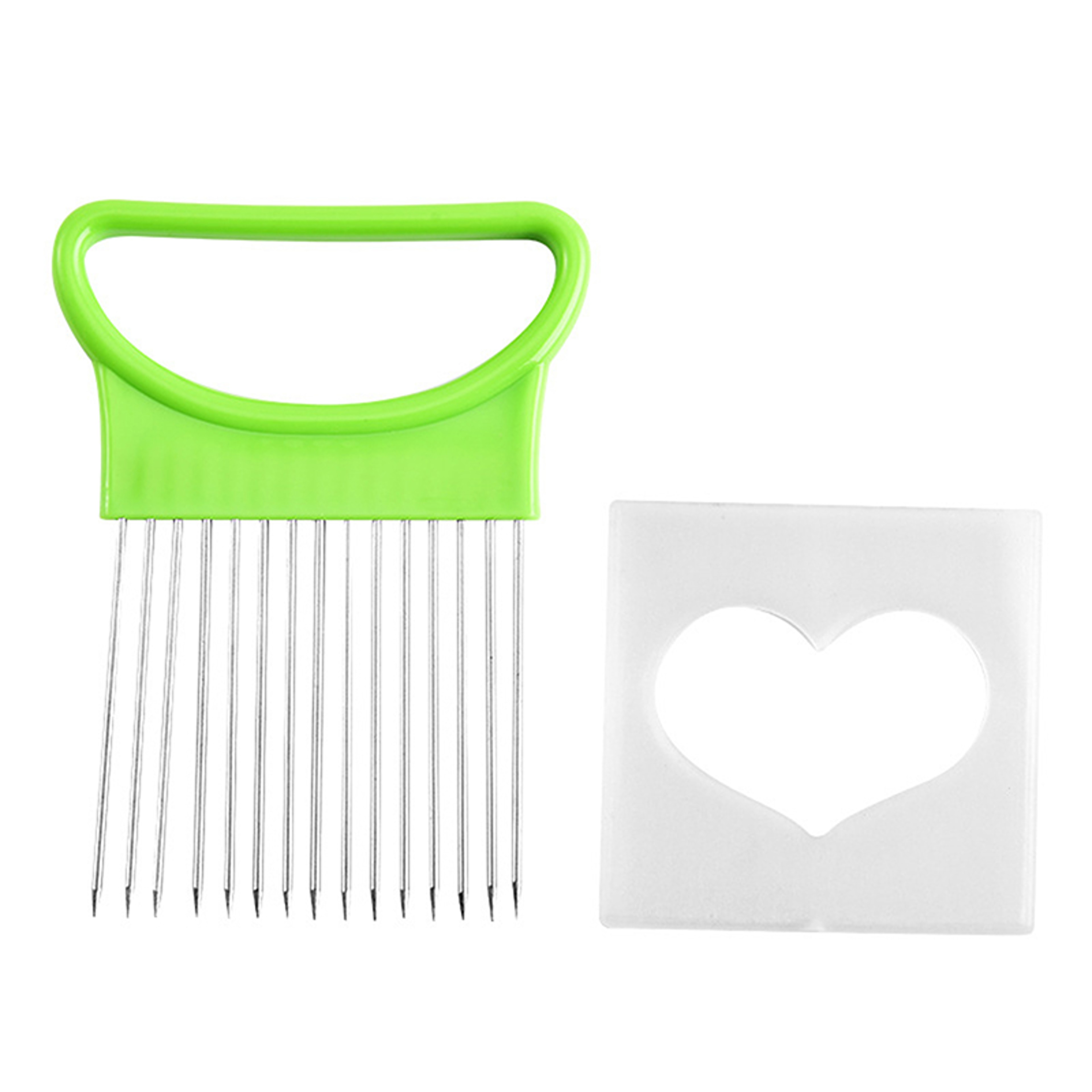 convenientHeartShaped Onion Needle MultiFunctional Vegetable Slicer And Fruit And Vegetable Slicin