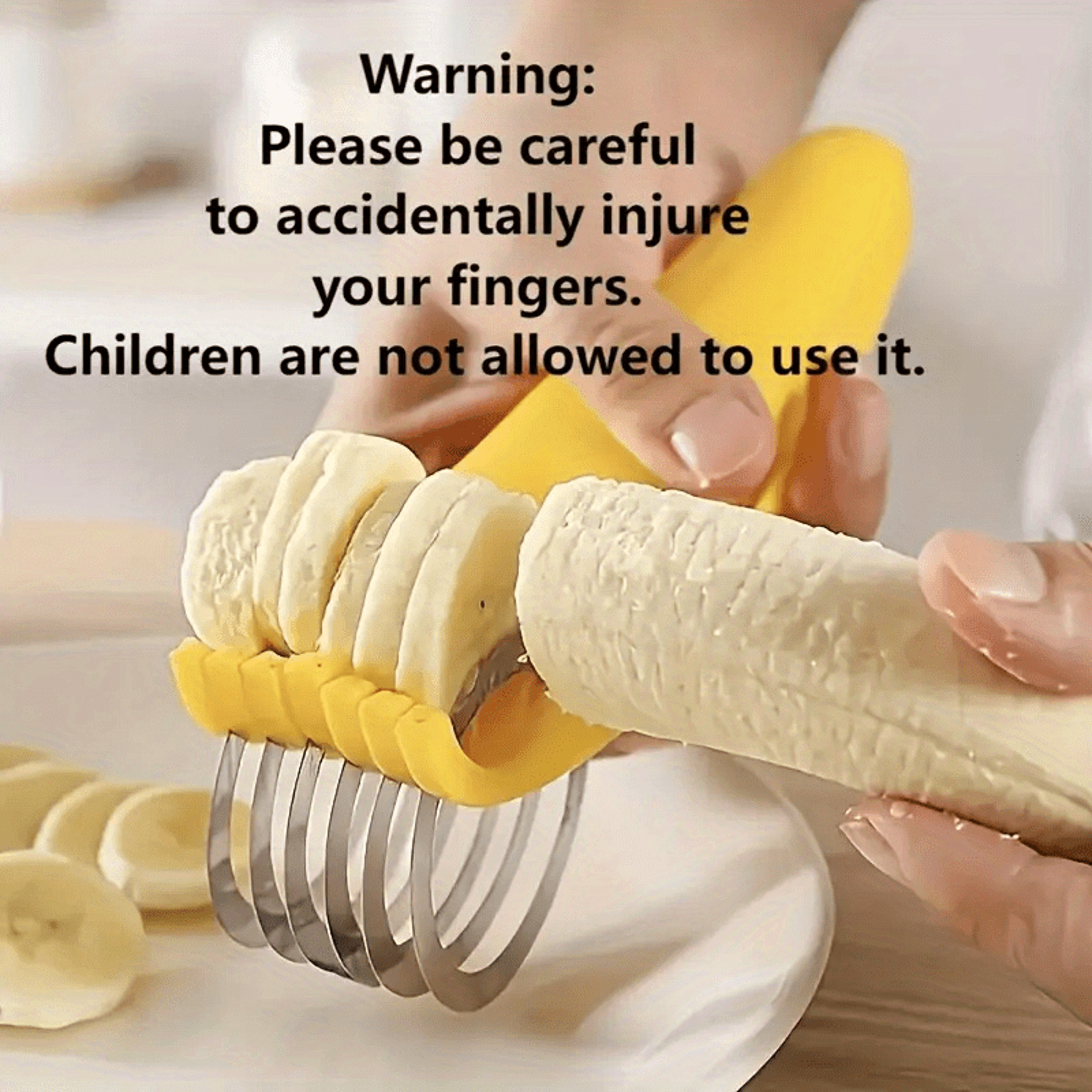 Stainless Steel Banana  Vegetable Slicer Easy Cut Kitchen Slicing Tool 4