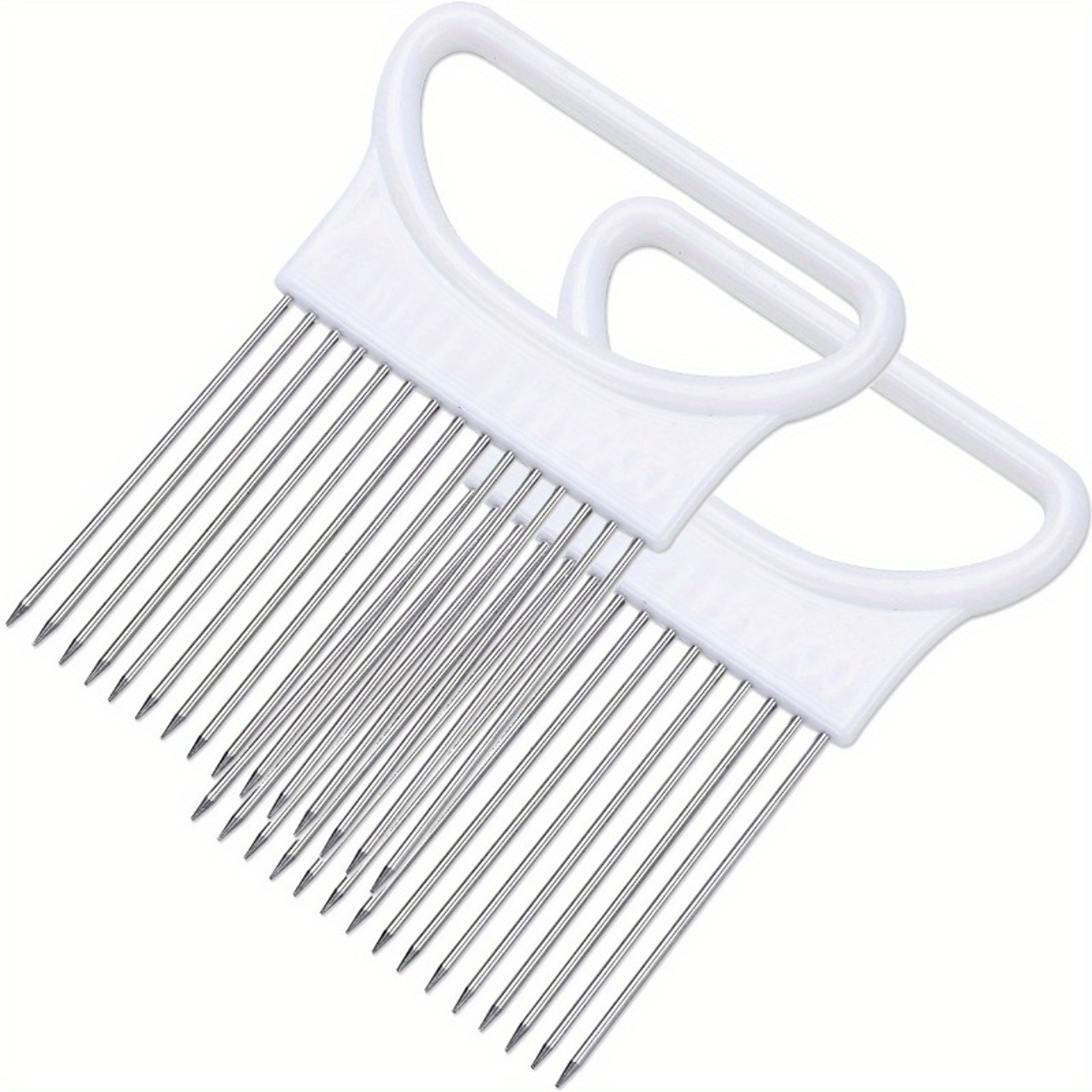 PrecisionGrip Onion Holder  Vegetable Slicer Safe Kitchen Cutting Guide Tool 2