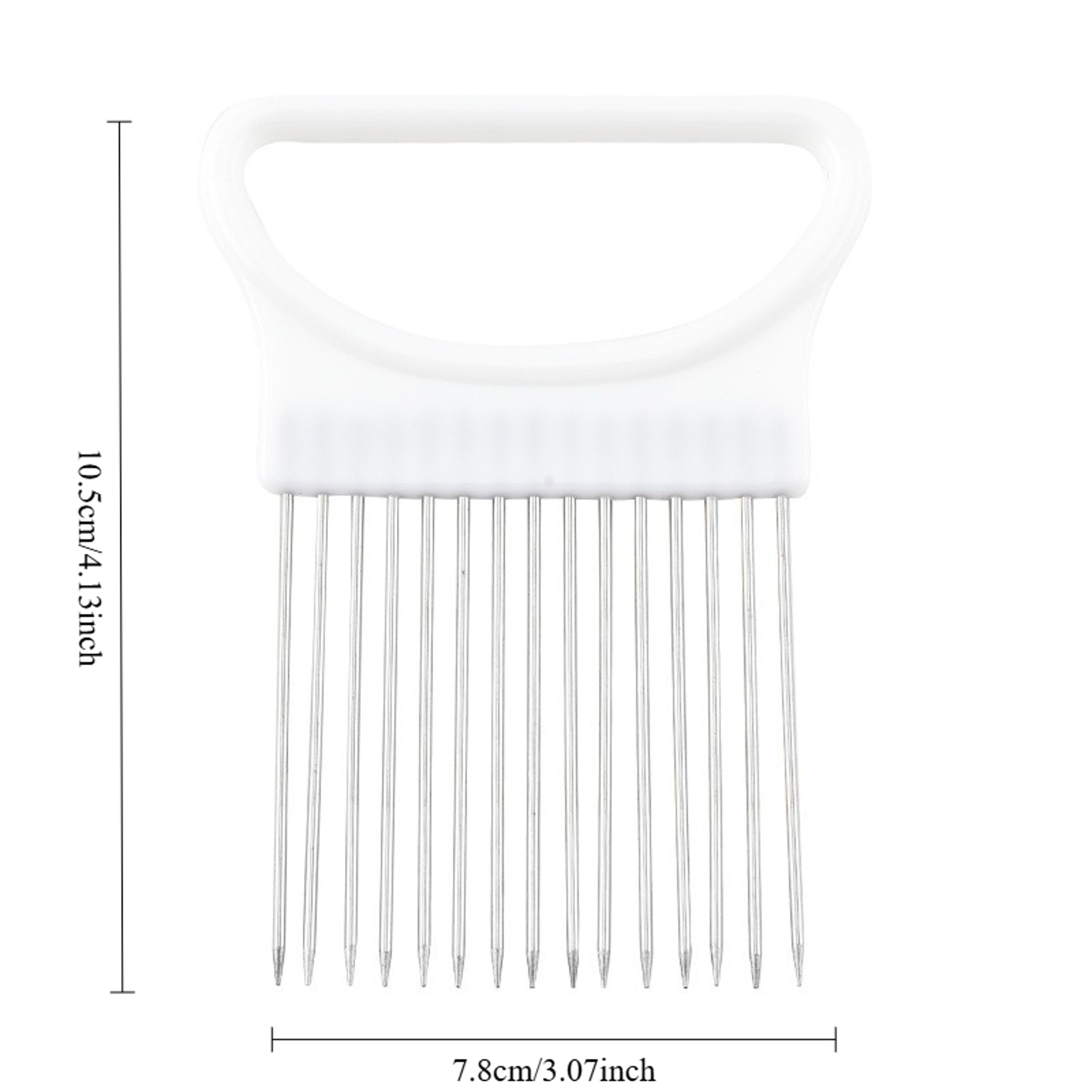 PrecisionGrip Onion Holder  Vegetable Slicer Safe Kitchen Cutting Guide Tool 4