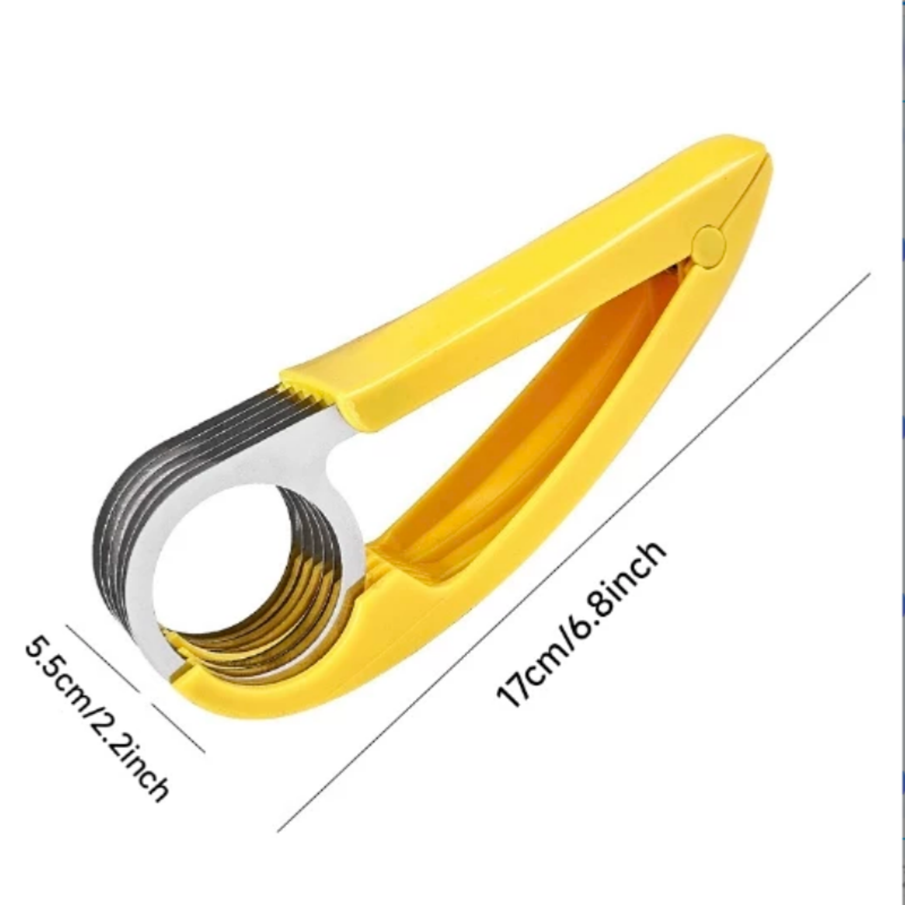QuickSlice Fruit Cutter Safe Stainless Steel Banana Slicer for Fast Fruit Prep – view 3