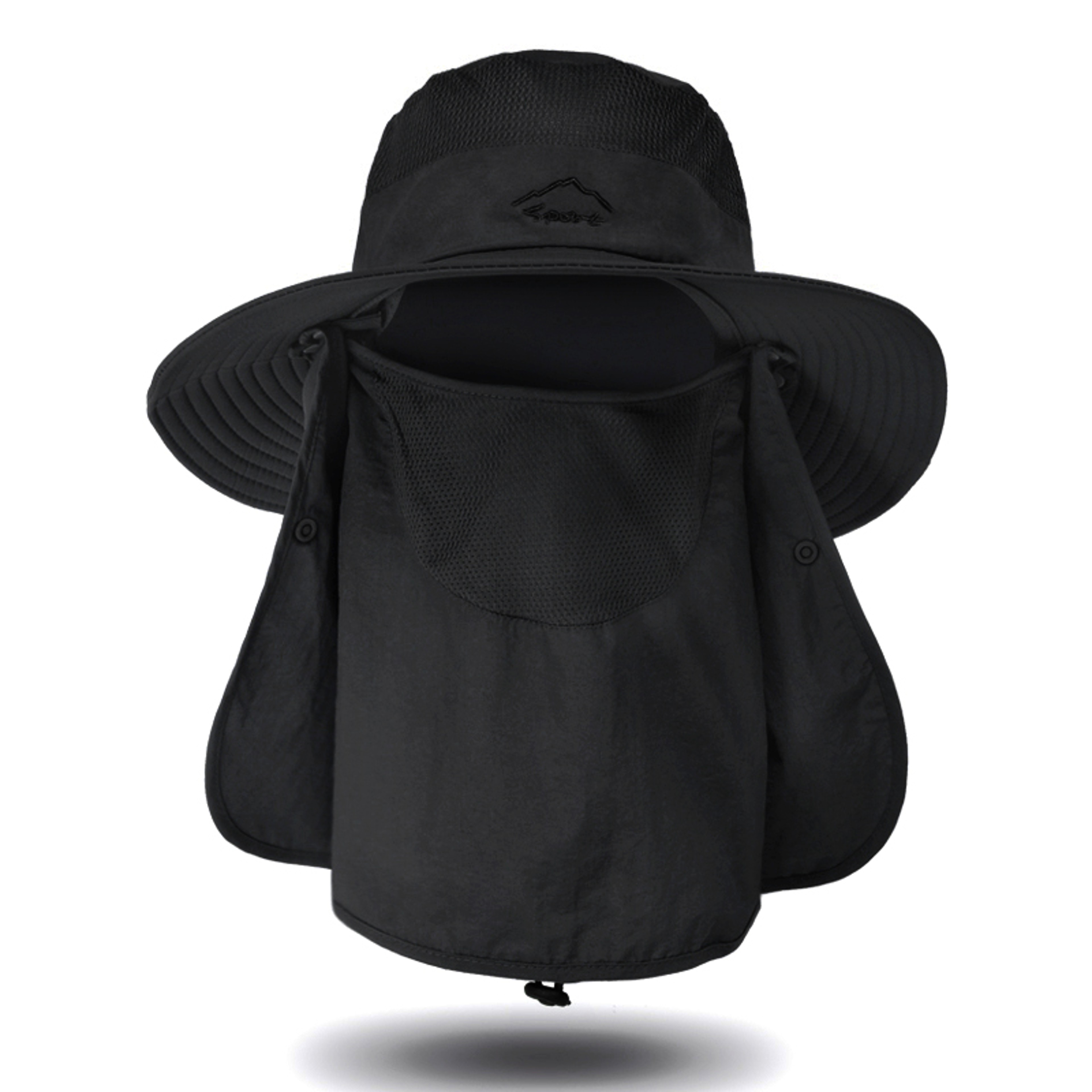 All Weather Breathable Quick Dry Fishing Sun Hat With Face Mask  UV Protection Outdoor Boonie Cap 2