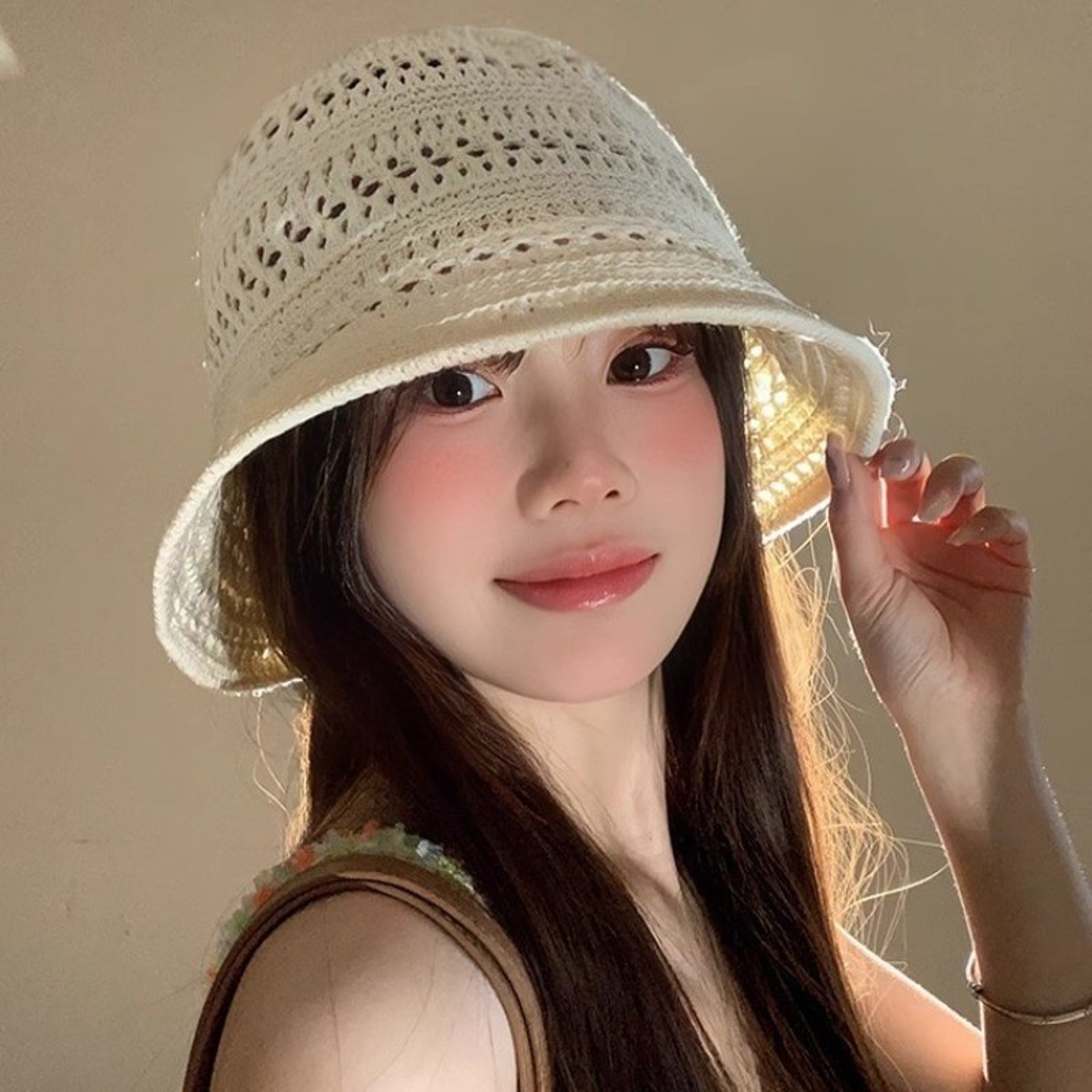 Boho Breeze Crochet Wide Brim Sun Hat For Women 2