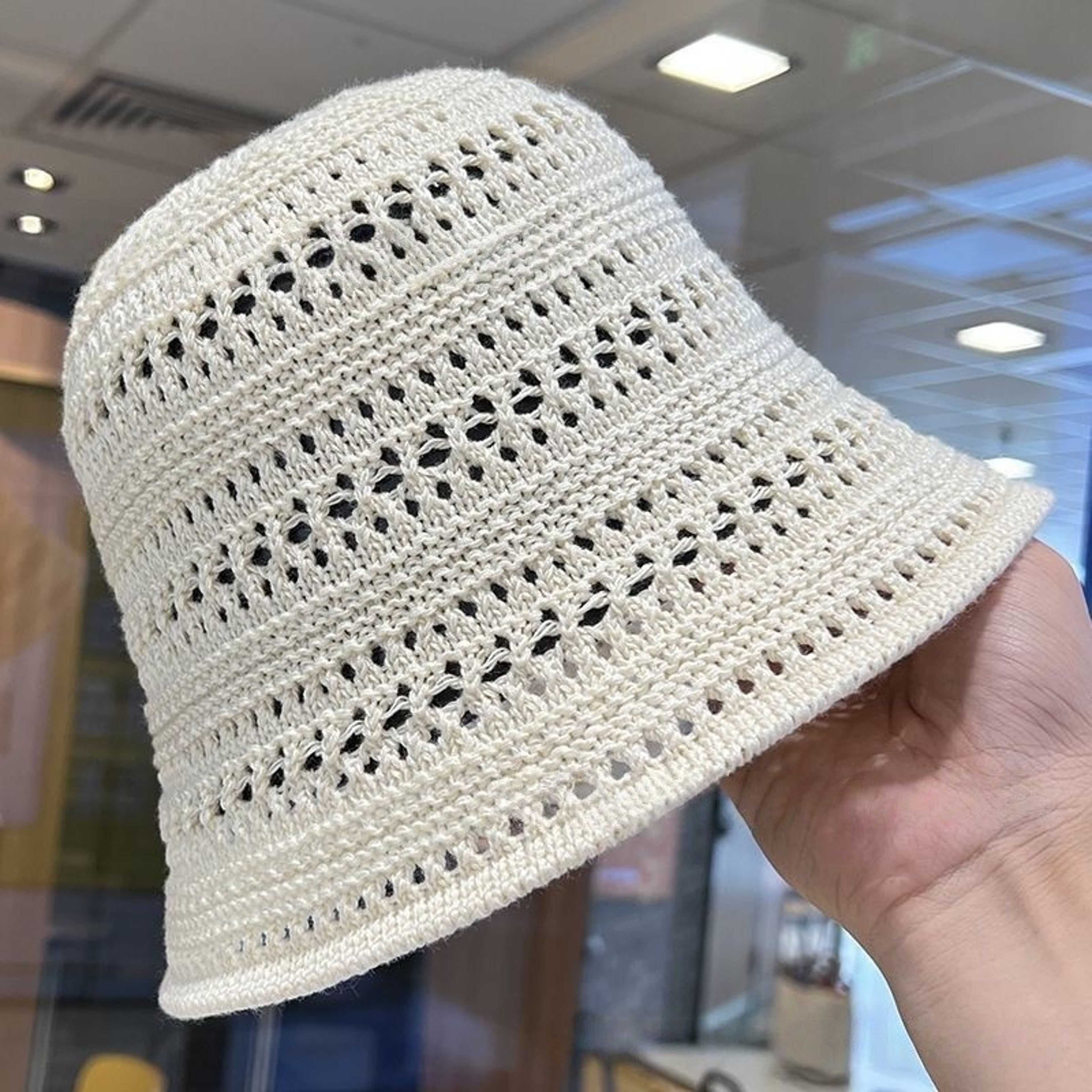 Boho Breeze Crochet Wide Brim Sun Hat For Women 6
