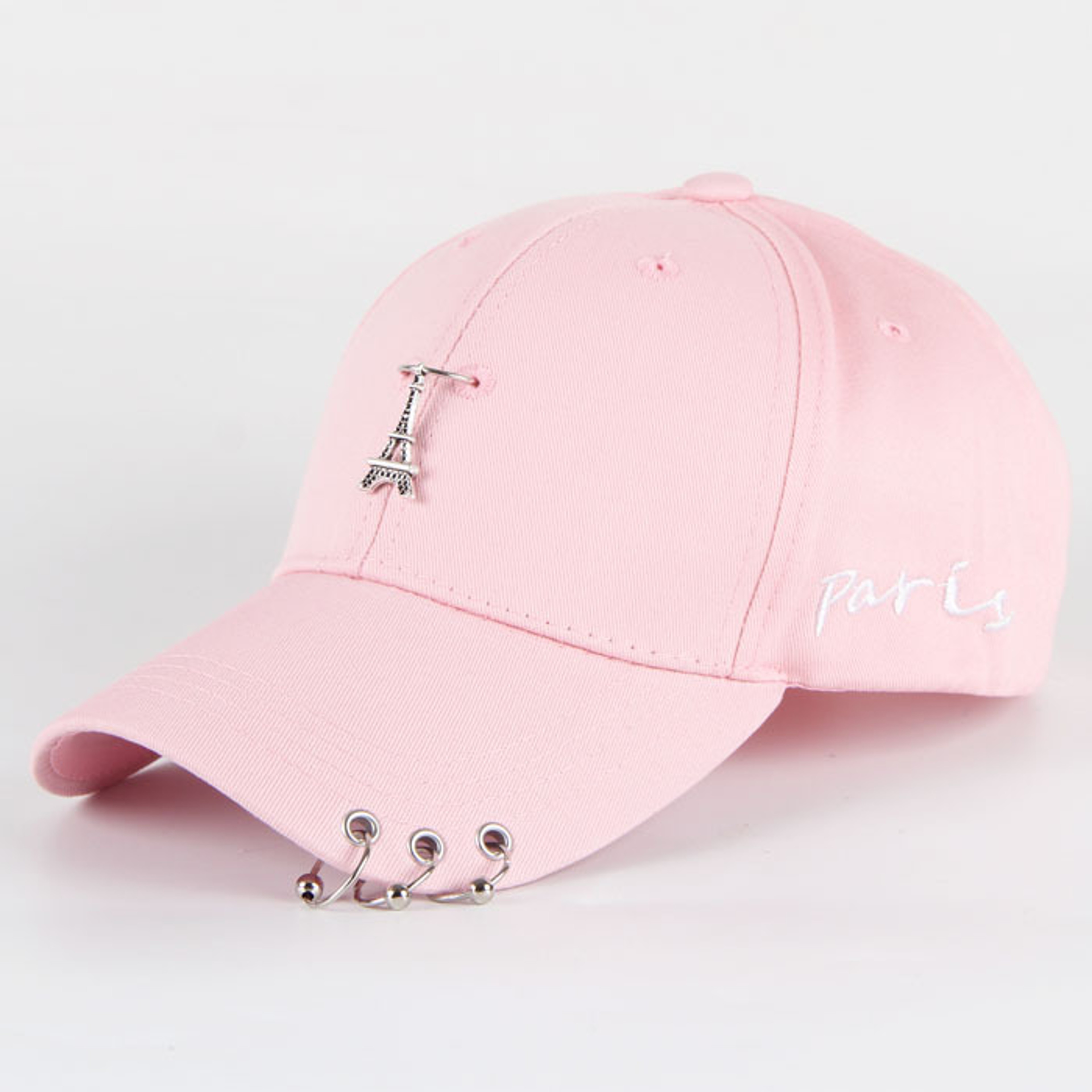 Urban Edge Cotton Punk Baseball Cap Creative Piercing Ring Hip Hop Snapback Hat – view 8