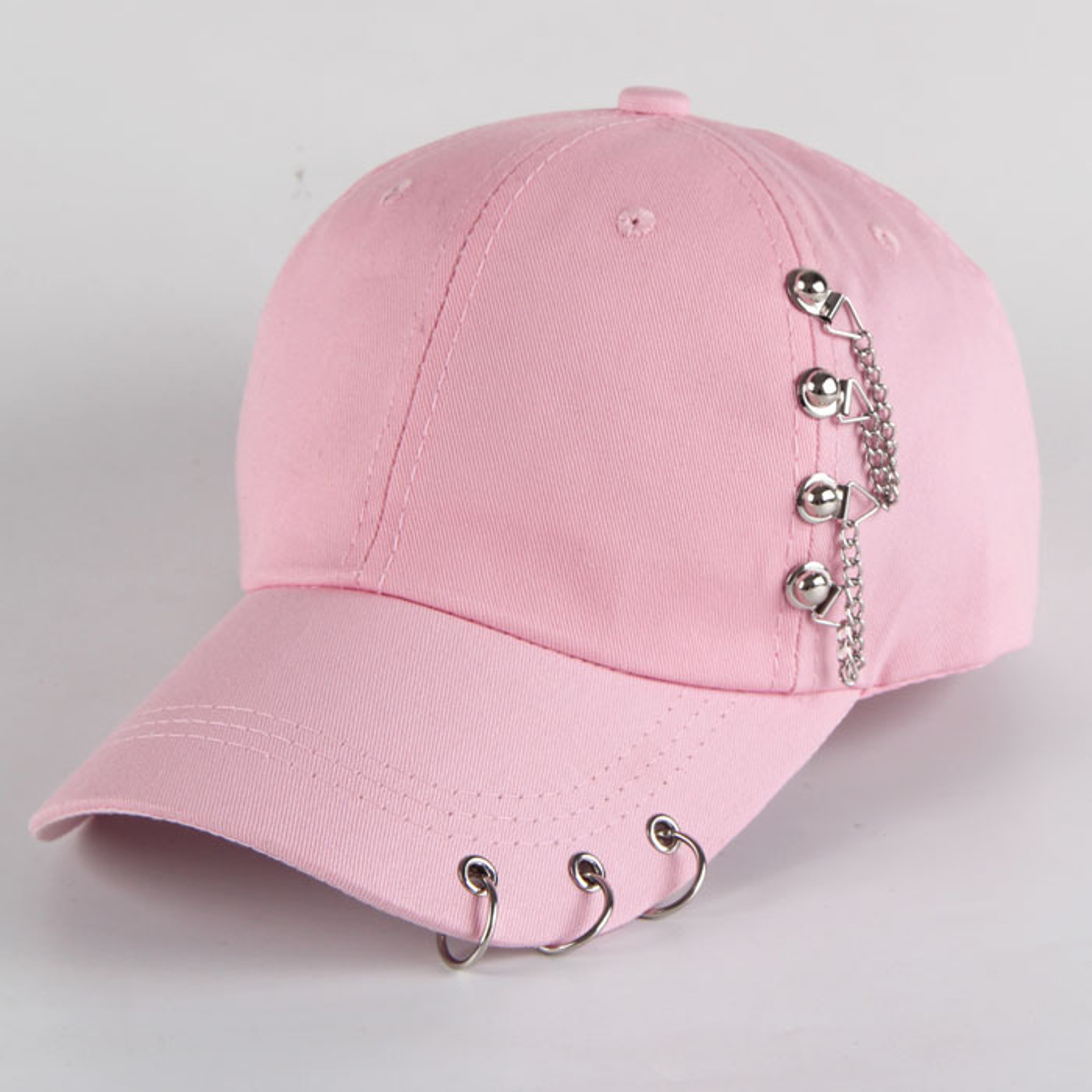 Urban Edge Cotton Punk Baseball Cap Creative Piercing Ring Hip Hop Snapback Hat – view 11