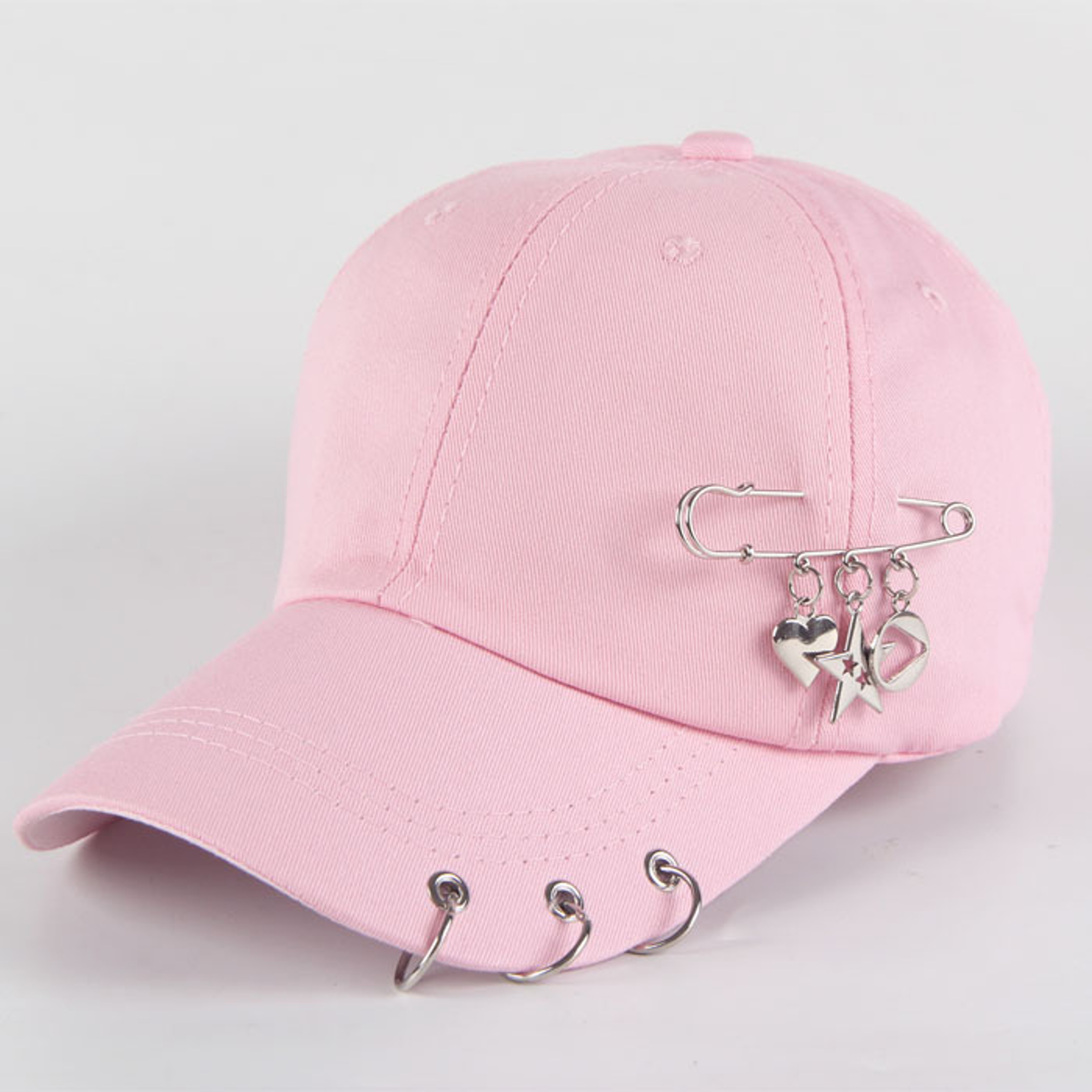 Urban Edge Cotton Punk Baseball Cap Creative Piercing Ring Hip Hop Snapback Hat – view 14