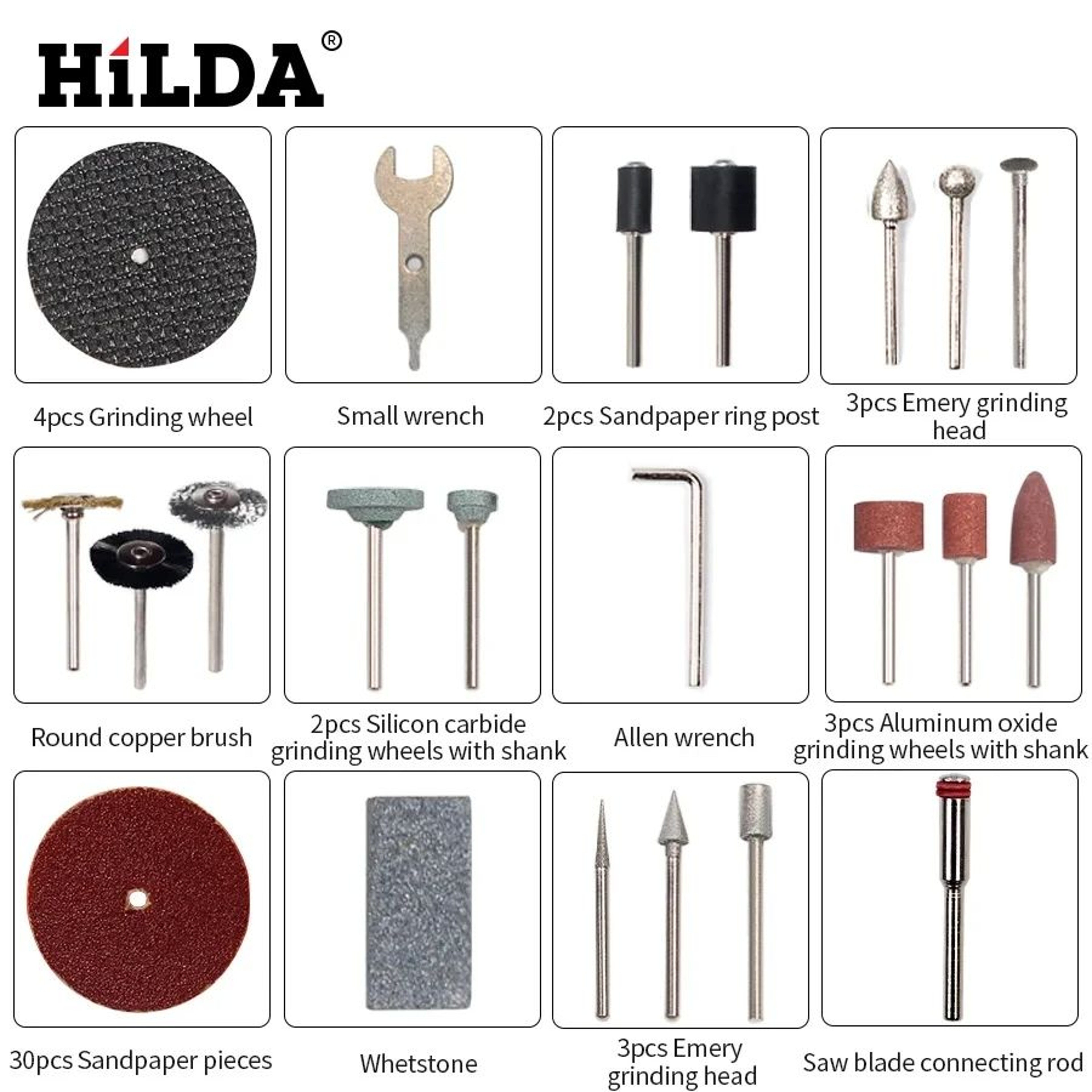 Rotary Tool Accessories Kit Easy Cutting Grinding Sanding Carving And Polishing Set Hilda And Dreme 5