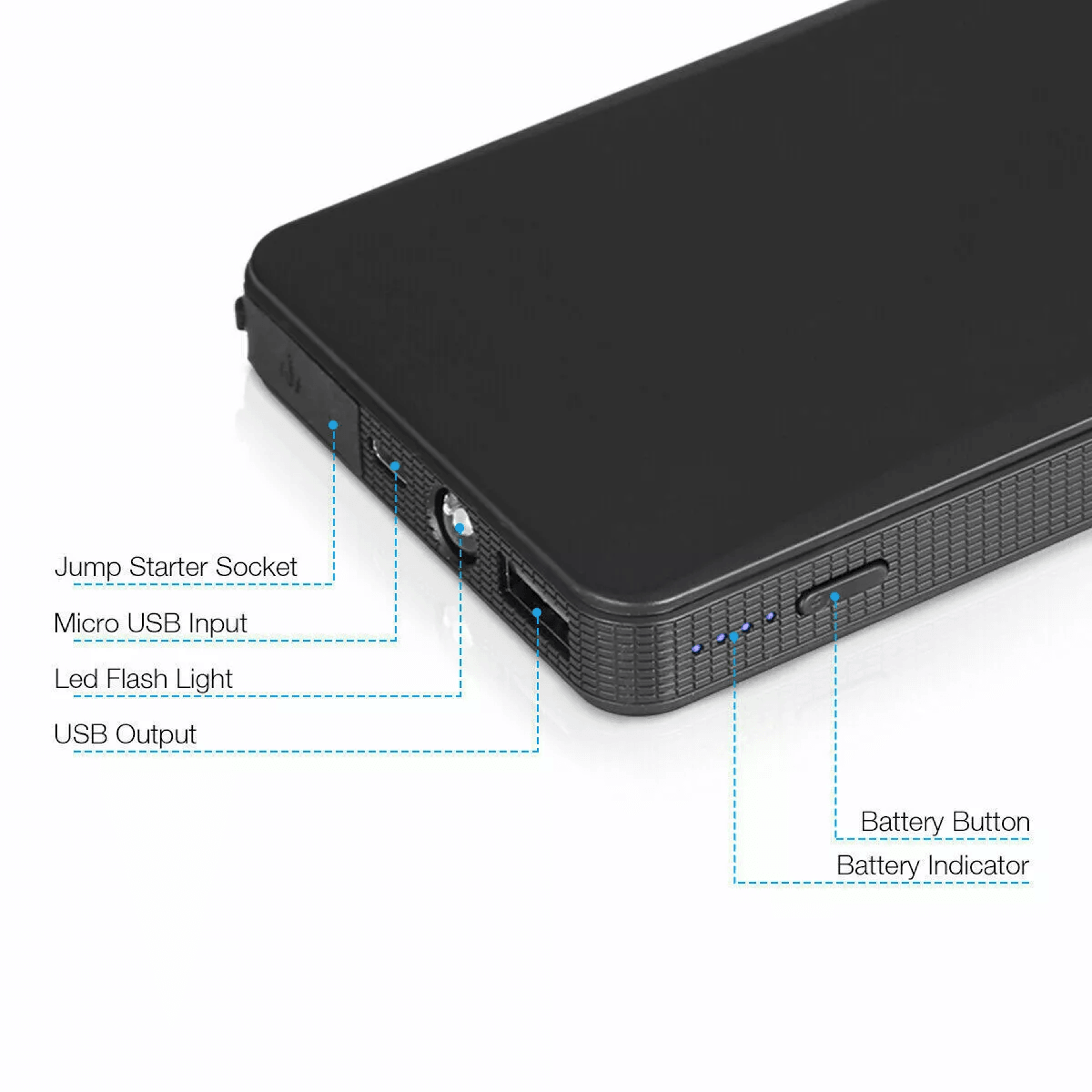 20000mAh Car Jump Starter Jumper Box Portable Battery Charger Power Bank For Vehicles With LED Disp 2