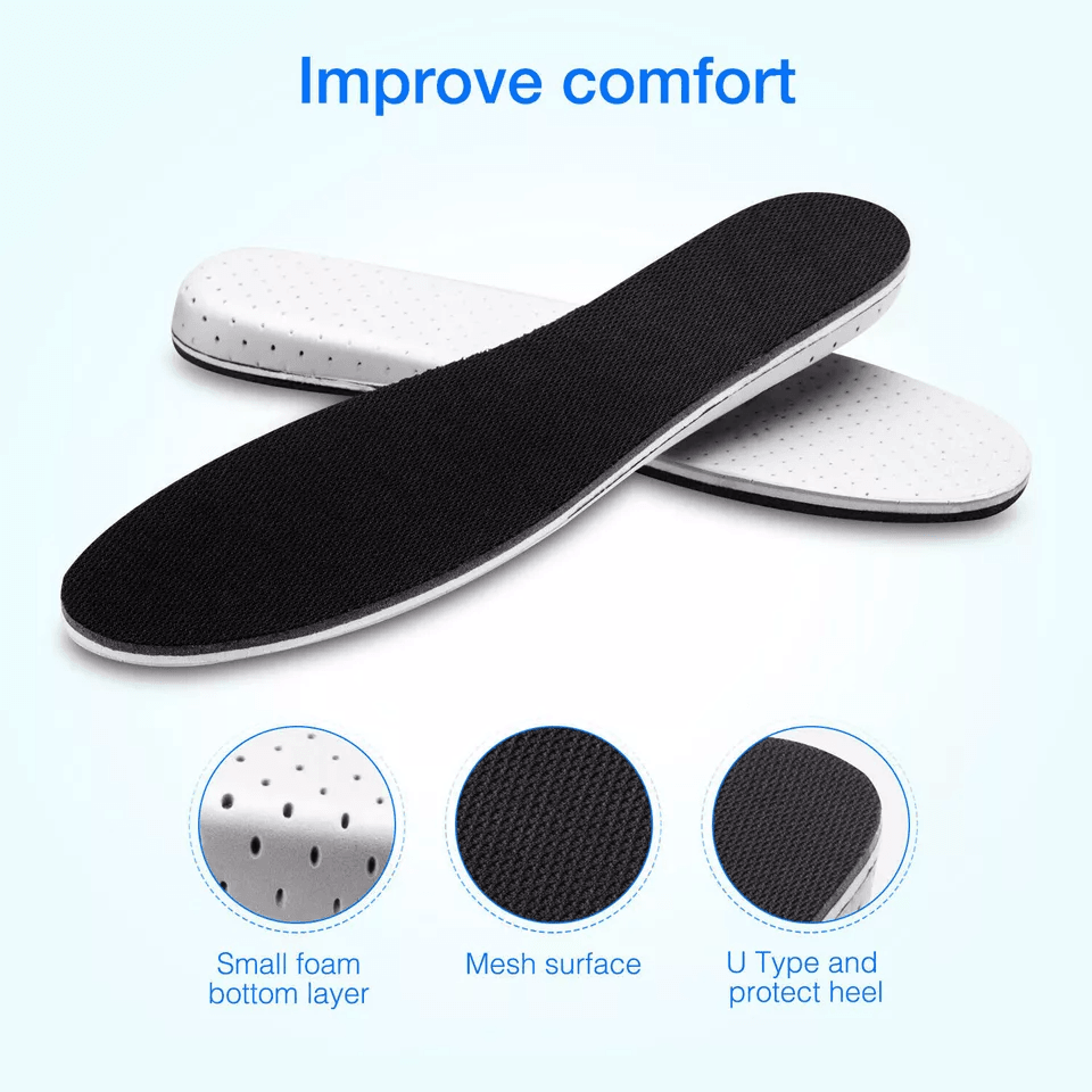 Men Women Invisible Height Increase Insoles Heel Lift Shoe Inserts For Taller Height 0