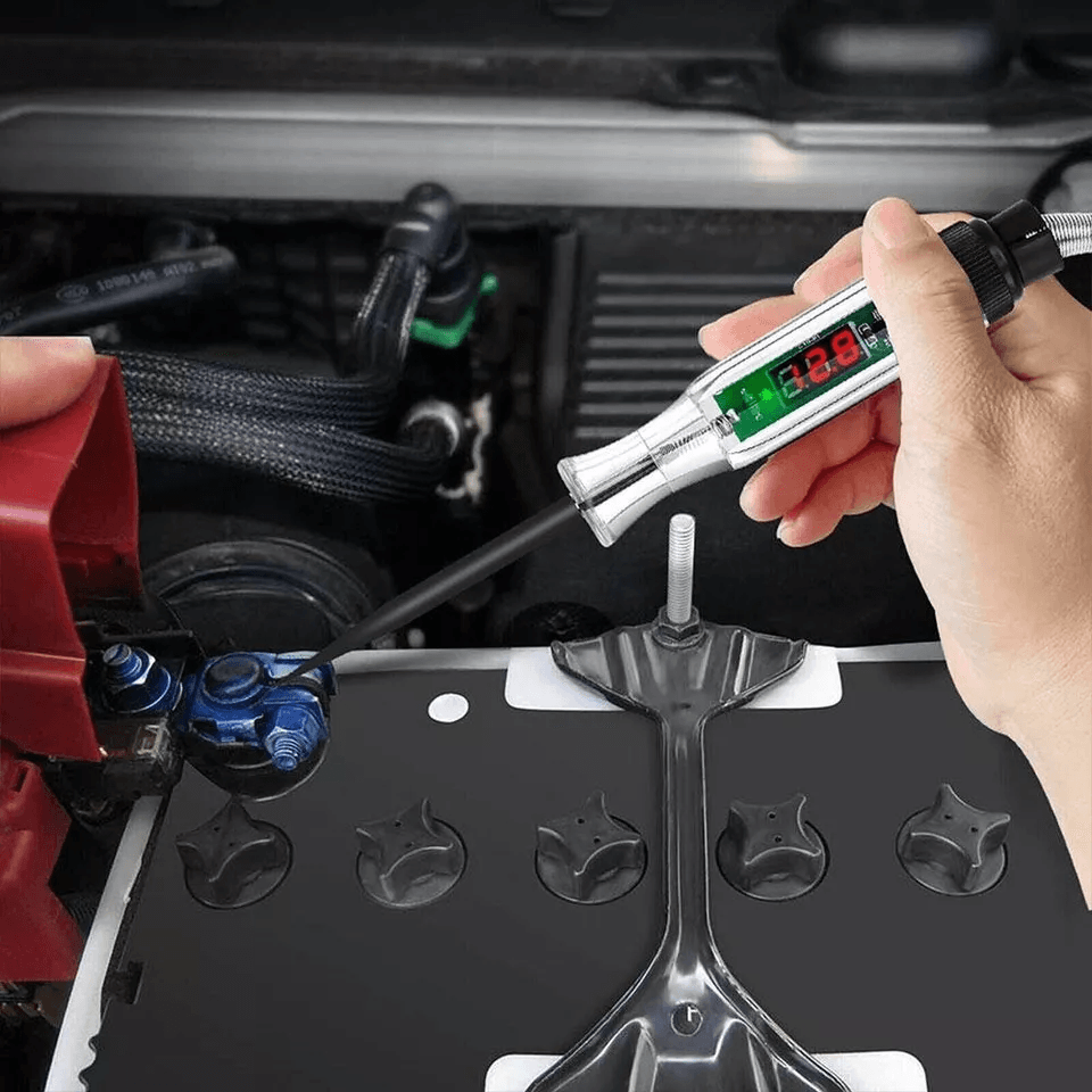 Automotive Digital Electric Voltage Circuit Tester For Car And Truck DC Test Light With LED Display 1