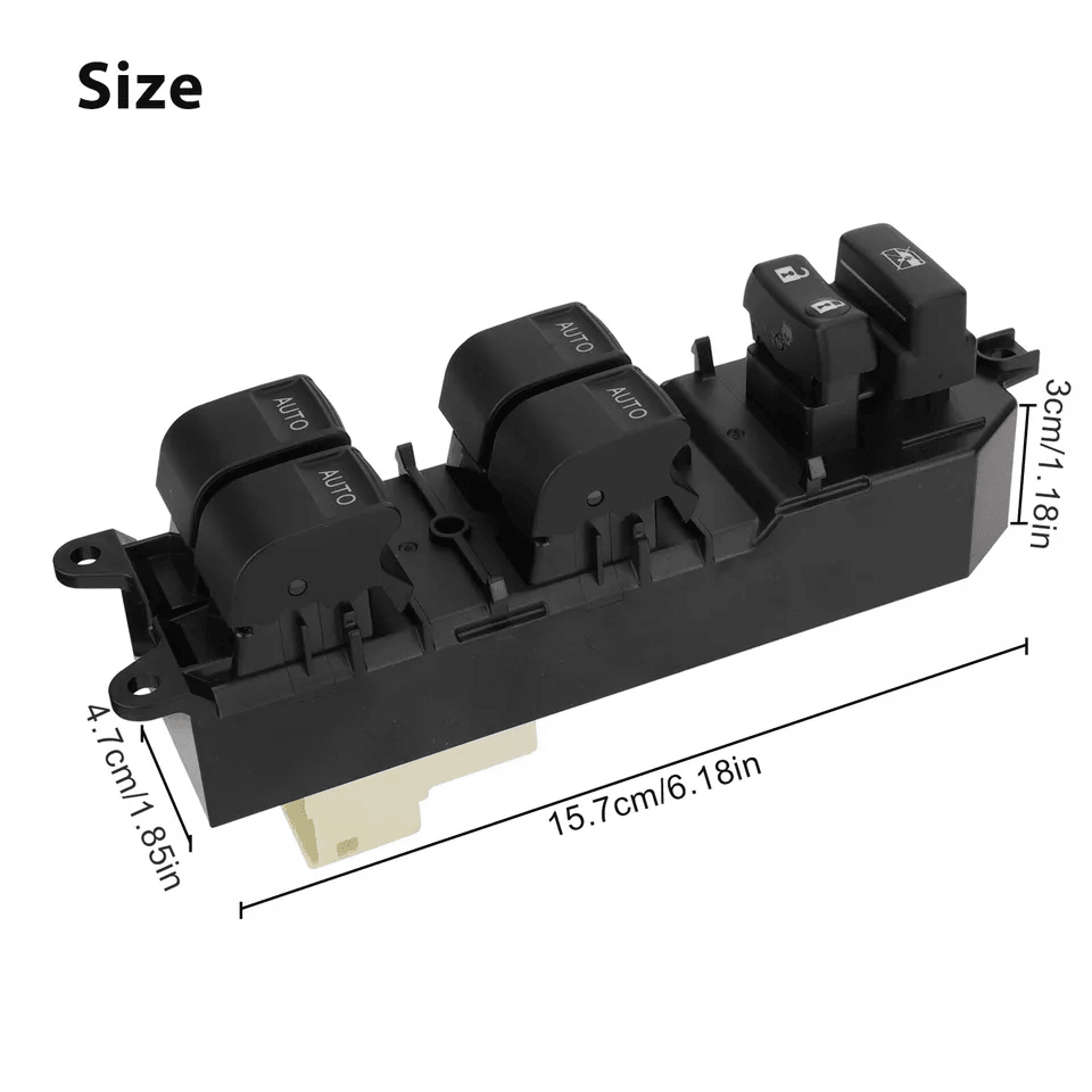LED Power Window Switch Driver Side Fit For Toyota Tundra Auto Up Down Function Durable ABS OEM Rep 5