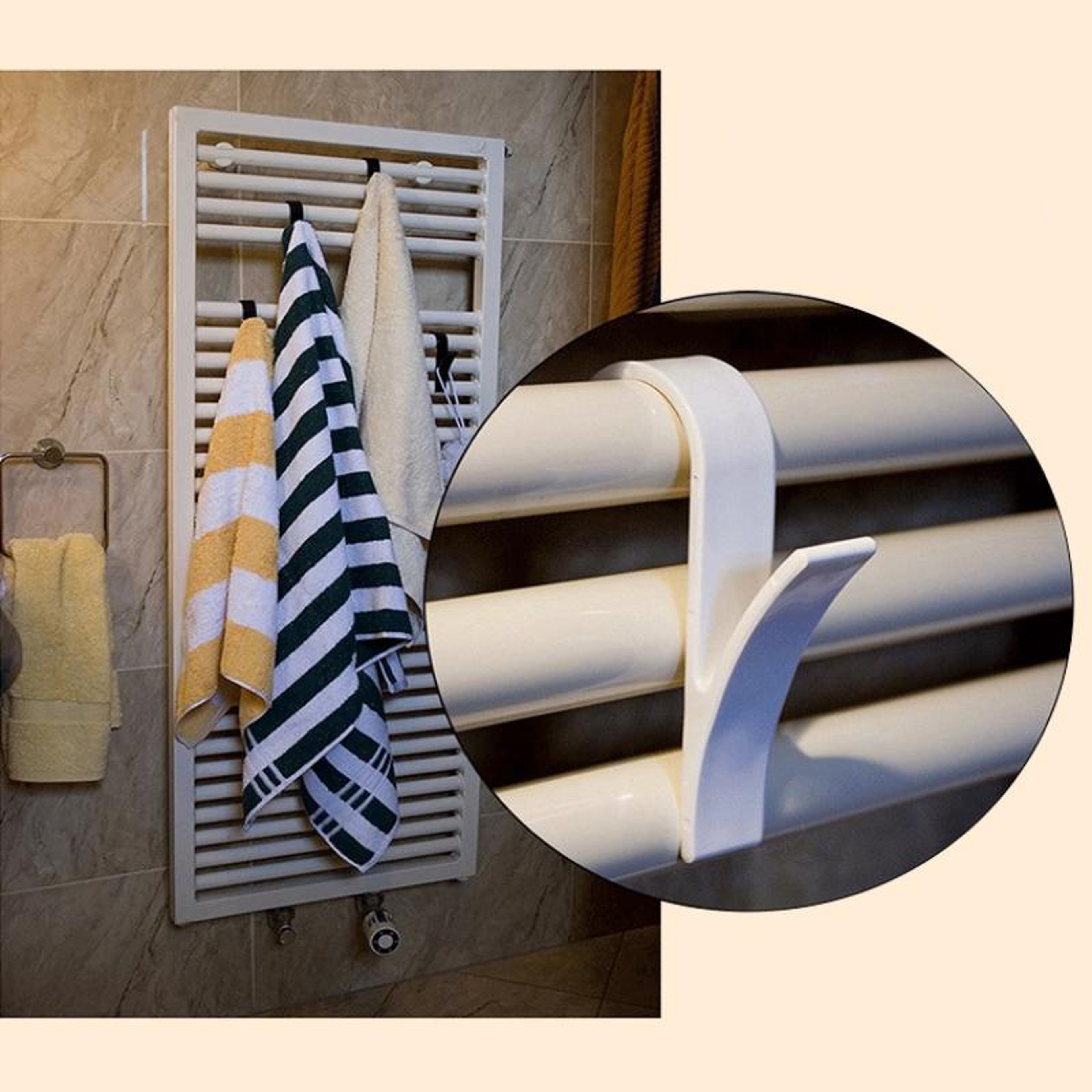 Durable Radiator Hooks  MultiPurpose Hangers For Towels Coats  Scarfs  SpaceSaving Scarf Rack 26pcs