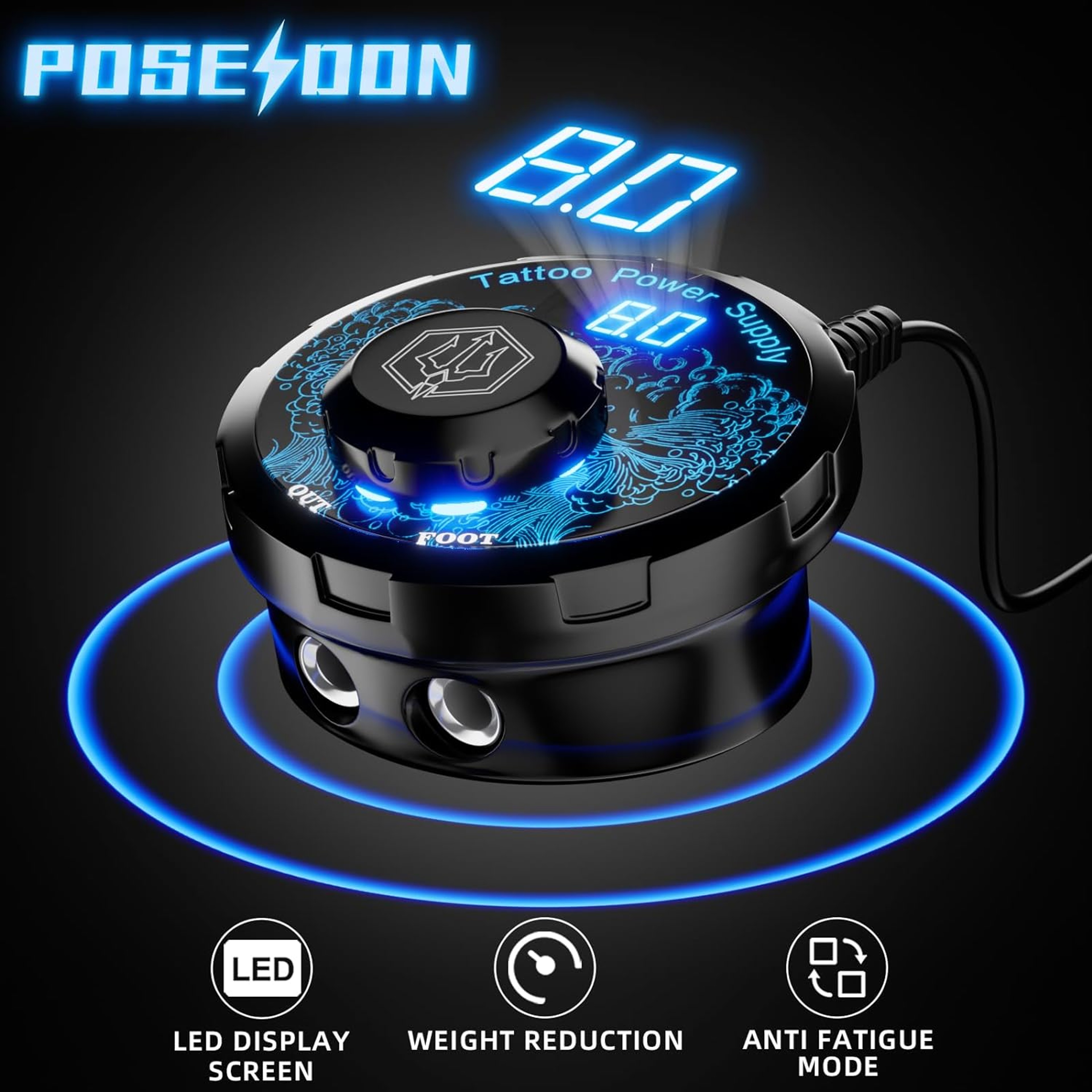 Tattoo Kit POSEIDON High Power Tattoo Pen Kit For Permanent Makeup Tattoo Machine Kit High Quality  4