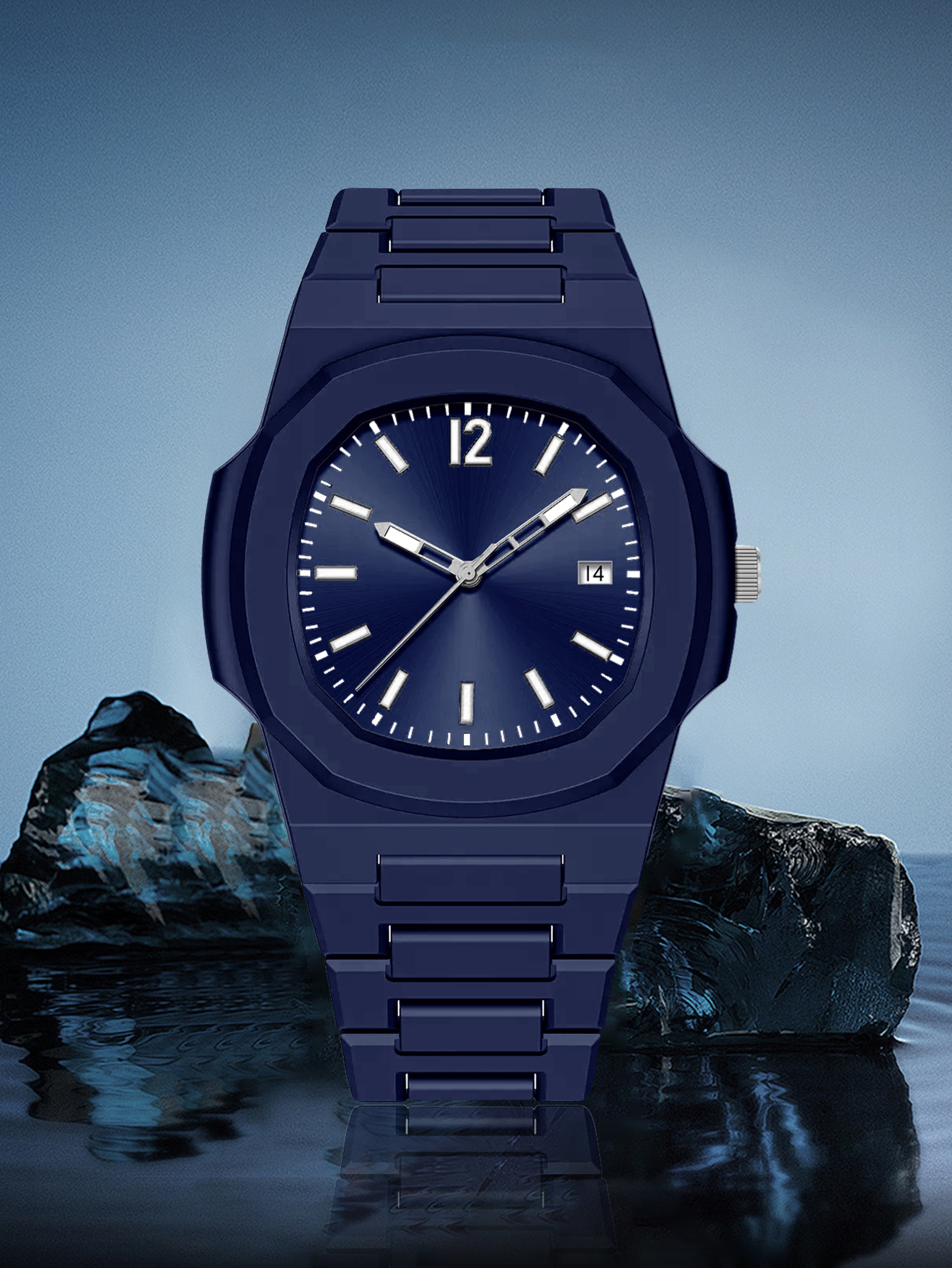 TOMI Mens Fashion Quartz Watch with Calendar, Simple Dial, Gift Box for Men, Multifunctional Style, Adjustable Strap – view 10