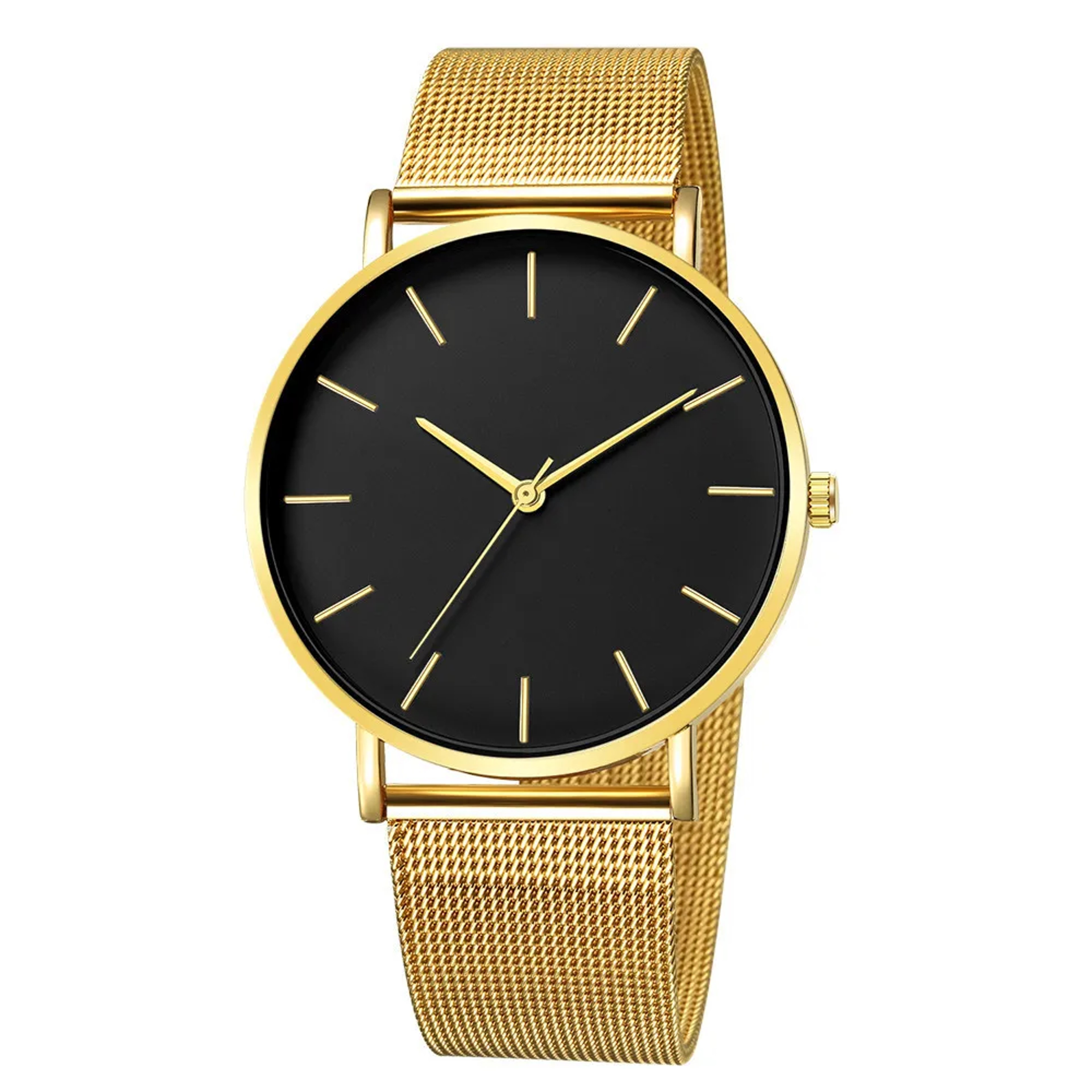 Simple Men Business Stainless Steel Mesh Belt Quartz Watch, Ultra Thin Fashion Watch, Casual Relogio Masculino – view 13
