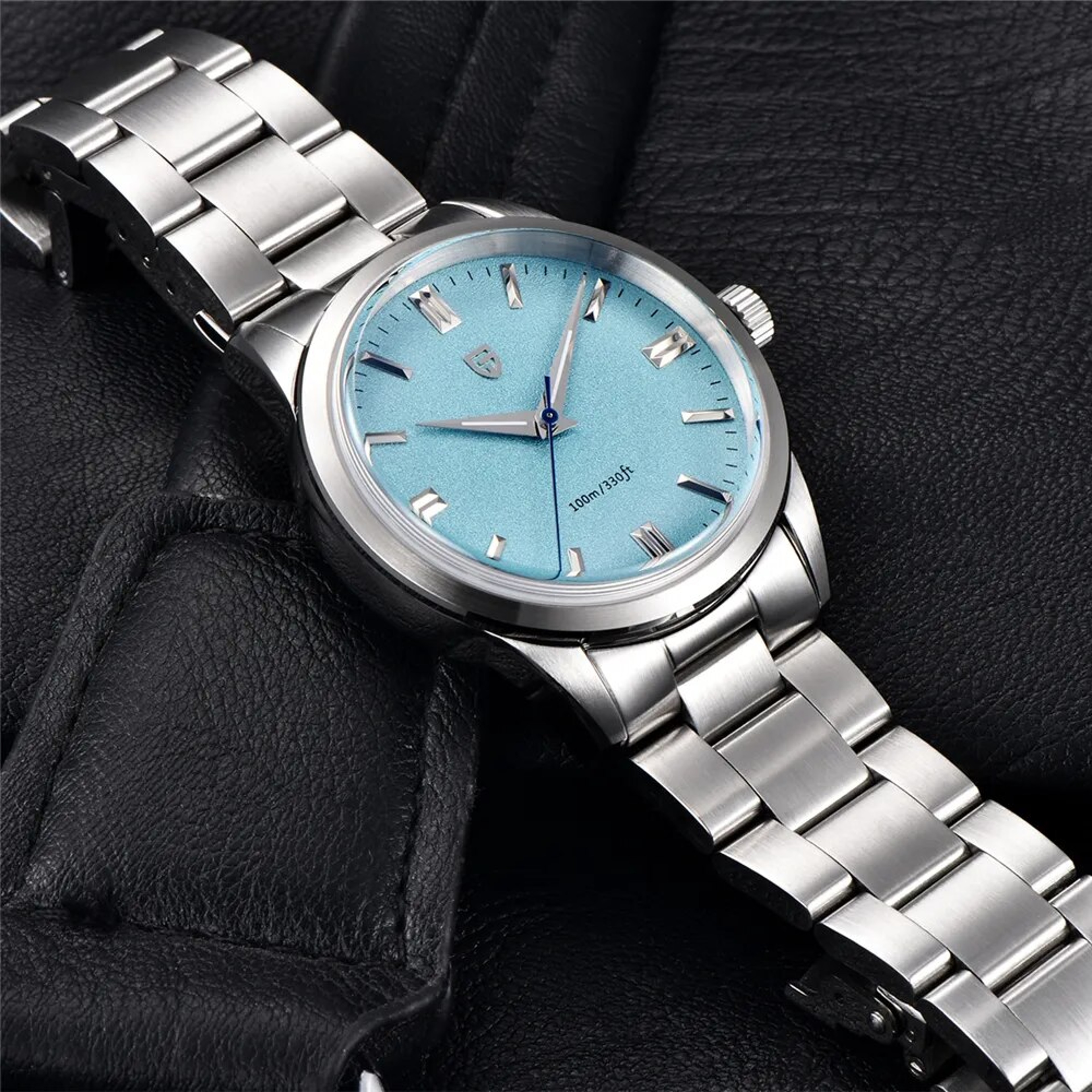 PAGANI DESIGN Quartz Watch for Men, Stainless Steel Case, AR Coating Sapphire, VH31 Sports Business Style – view 2
