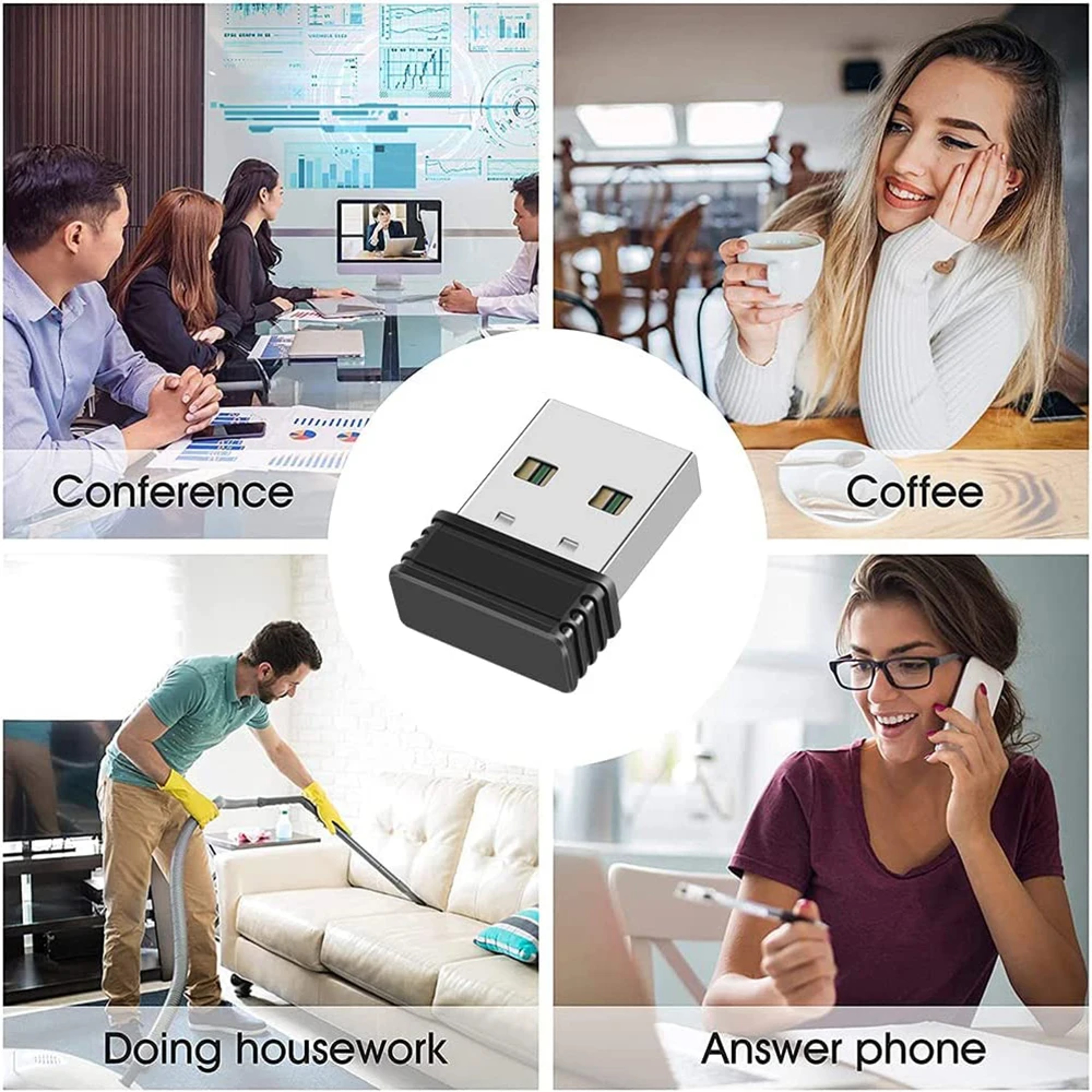 Wireless Mouse Jiggler USB Port Shaker Wiggler Mover Keeps Computer Awake Automatic For Laptop Unde 5
