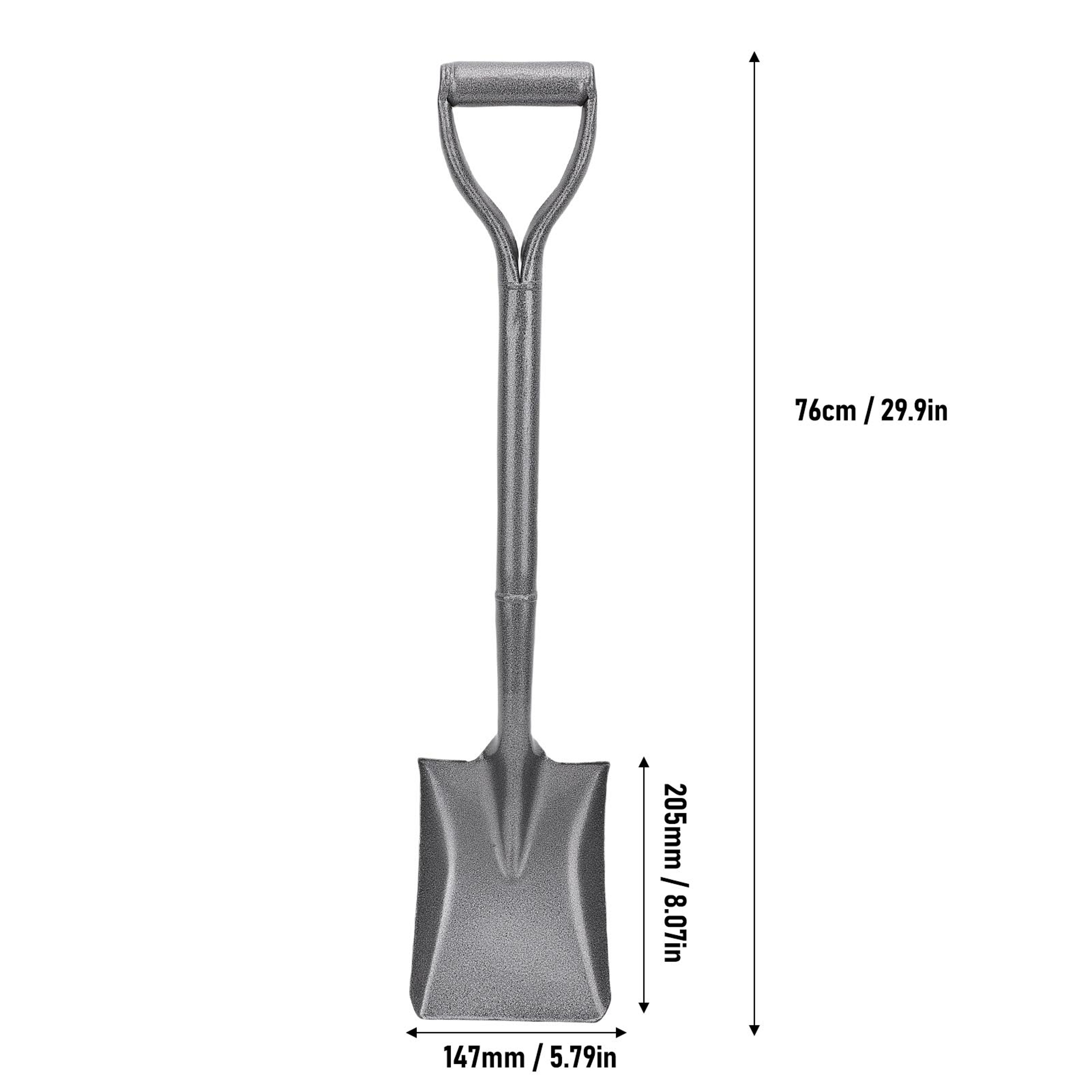 Heavy Duty All Metal Garden Shovel With Short D Handle 4