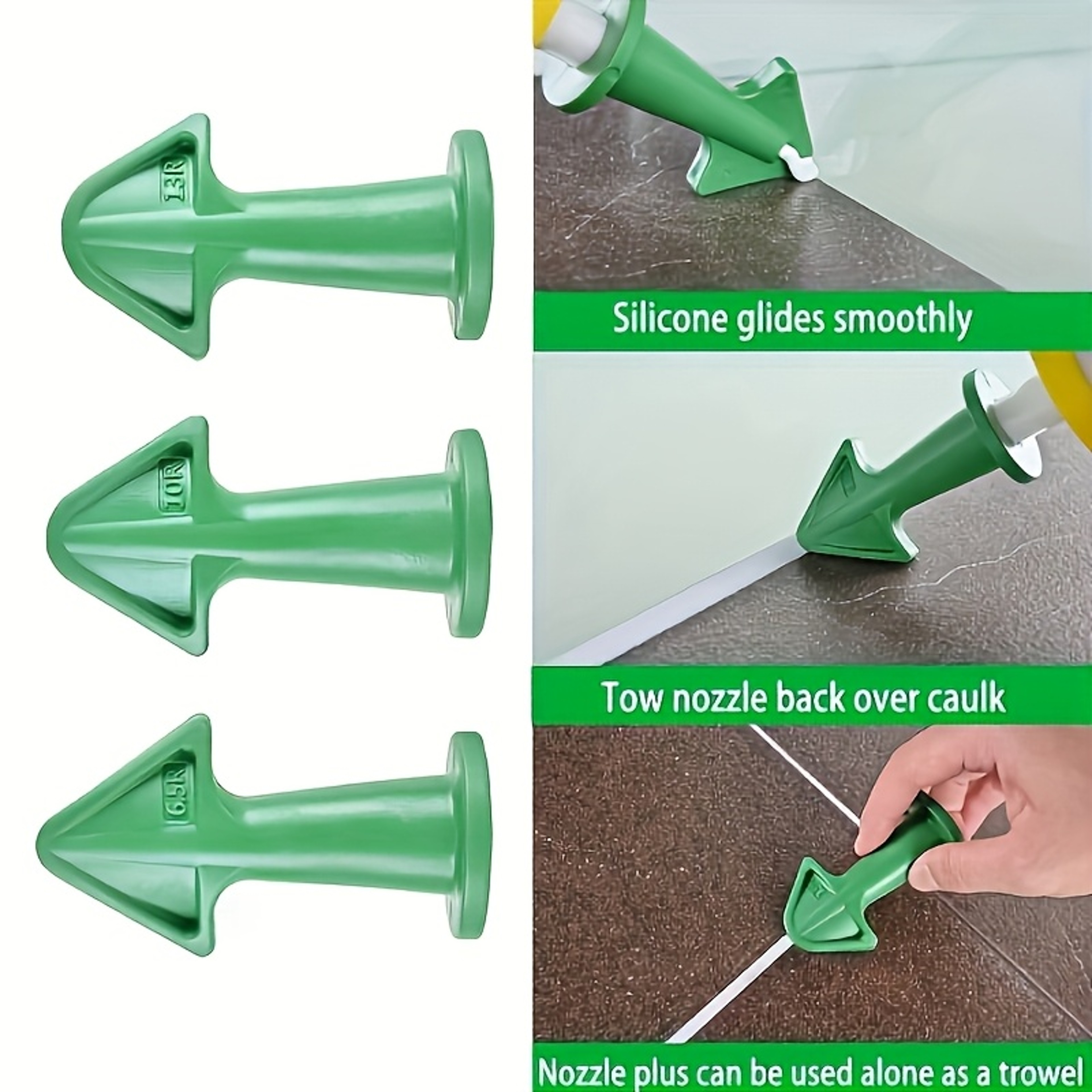 PrecisionSeal Caulking Tool Kit For Smooth Sealant Finishing  Grout Repair 3