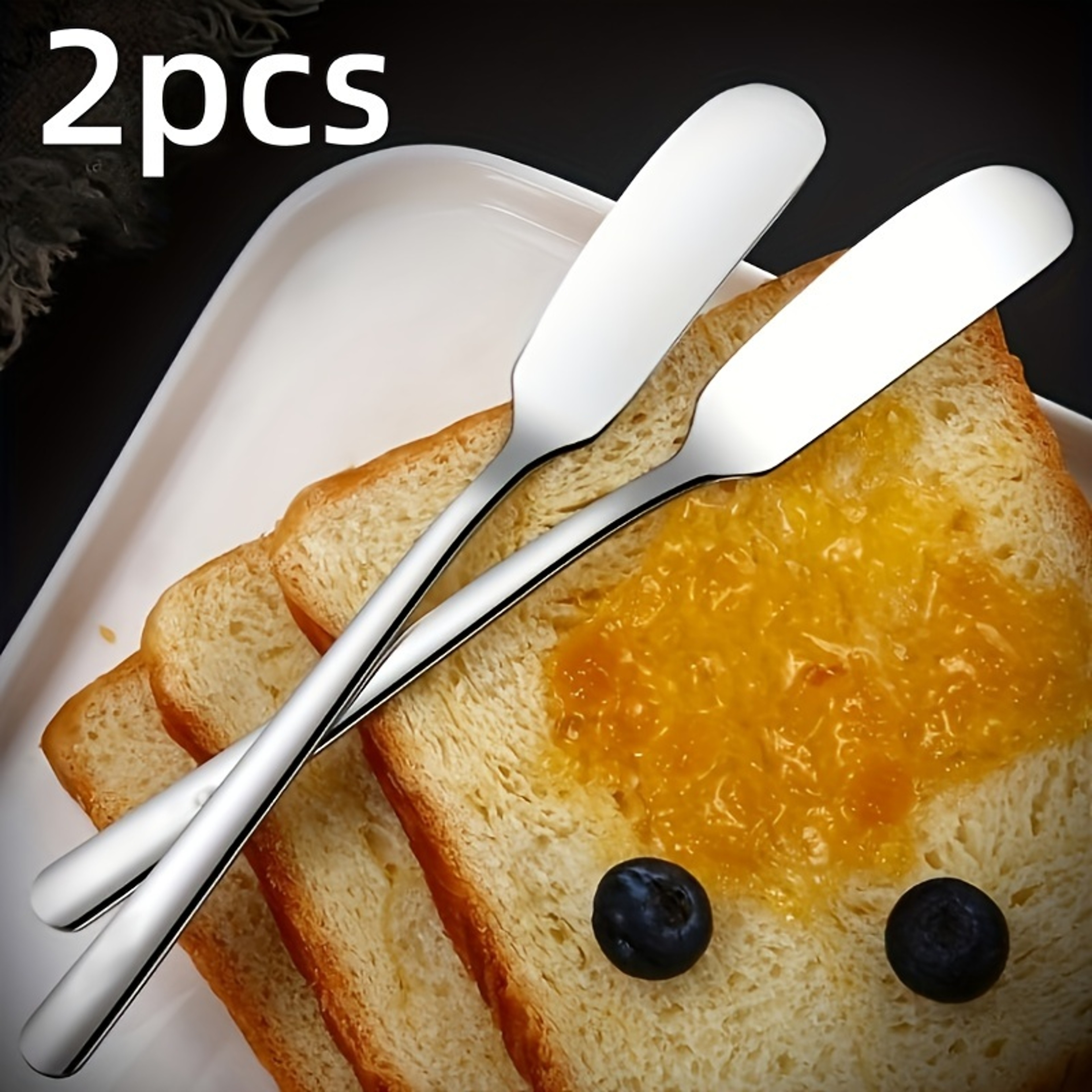 Premium Stainless Steel Butter Knife & Cheese Spreader Multifunctional Kitchen Butter Tool – view 2