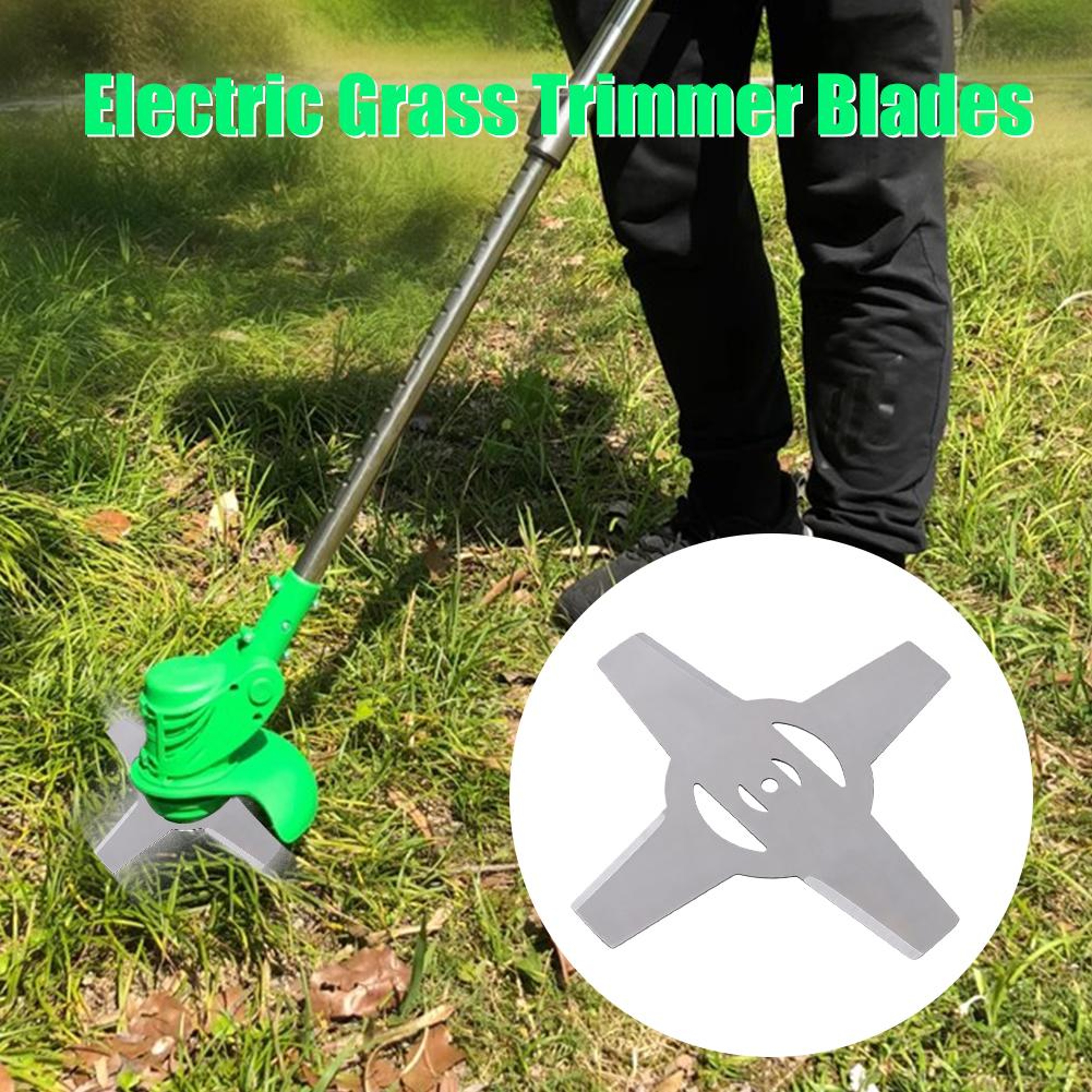 Universal HeavybDuty Metal Grass Trimmer Blade Brushcutter Headhome Lawn Mower Garden Tool – view 4