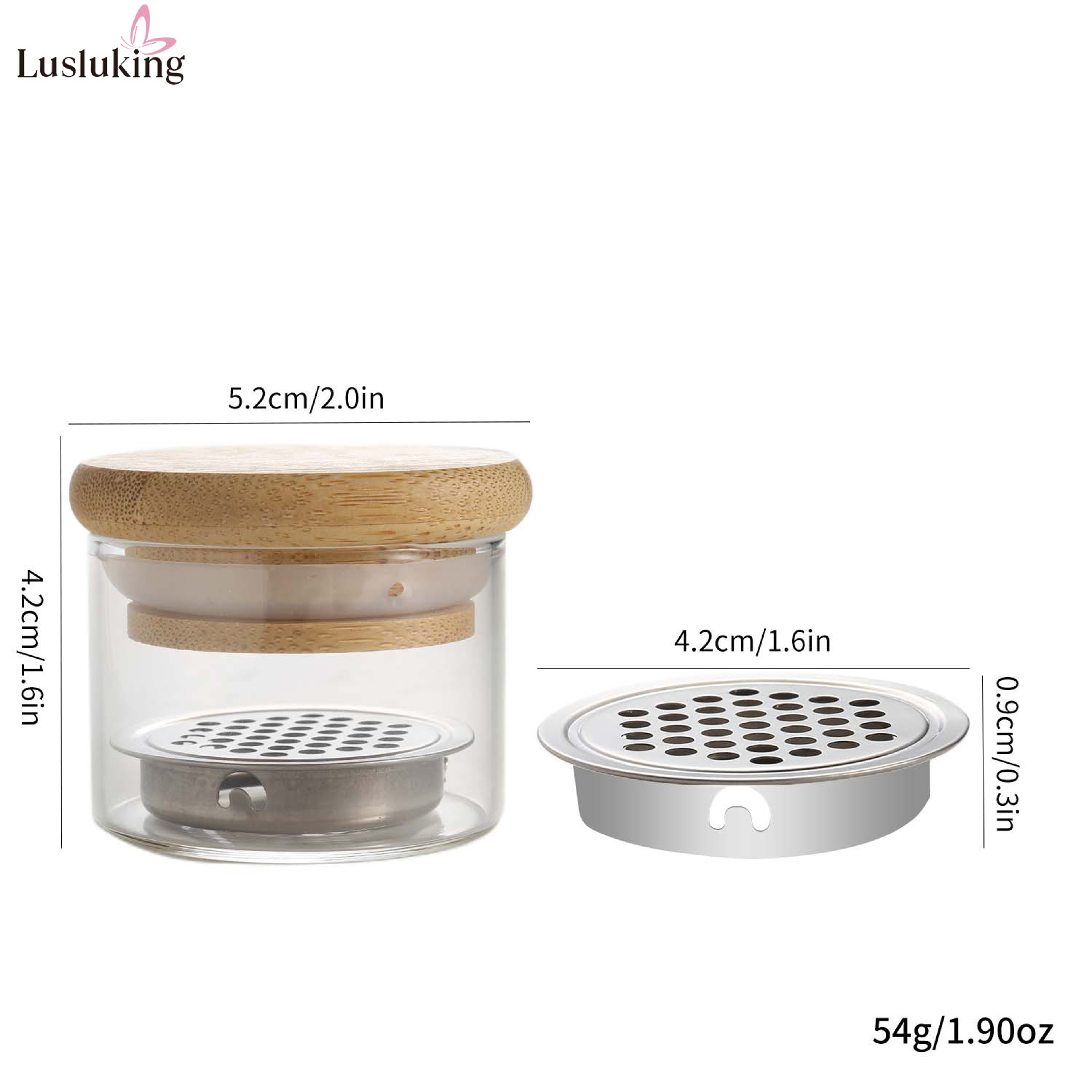 Crystal Nail Brush Cleaner Cup With Stainless Steel Mesh Filter For Nail Art Tools 6