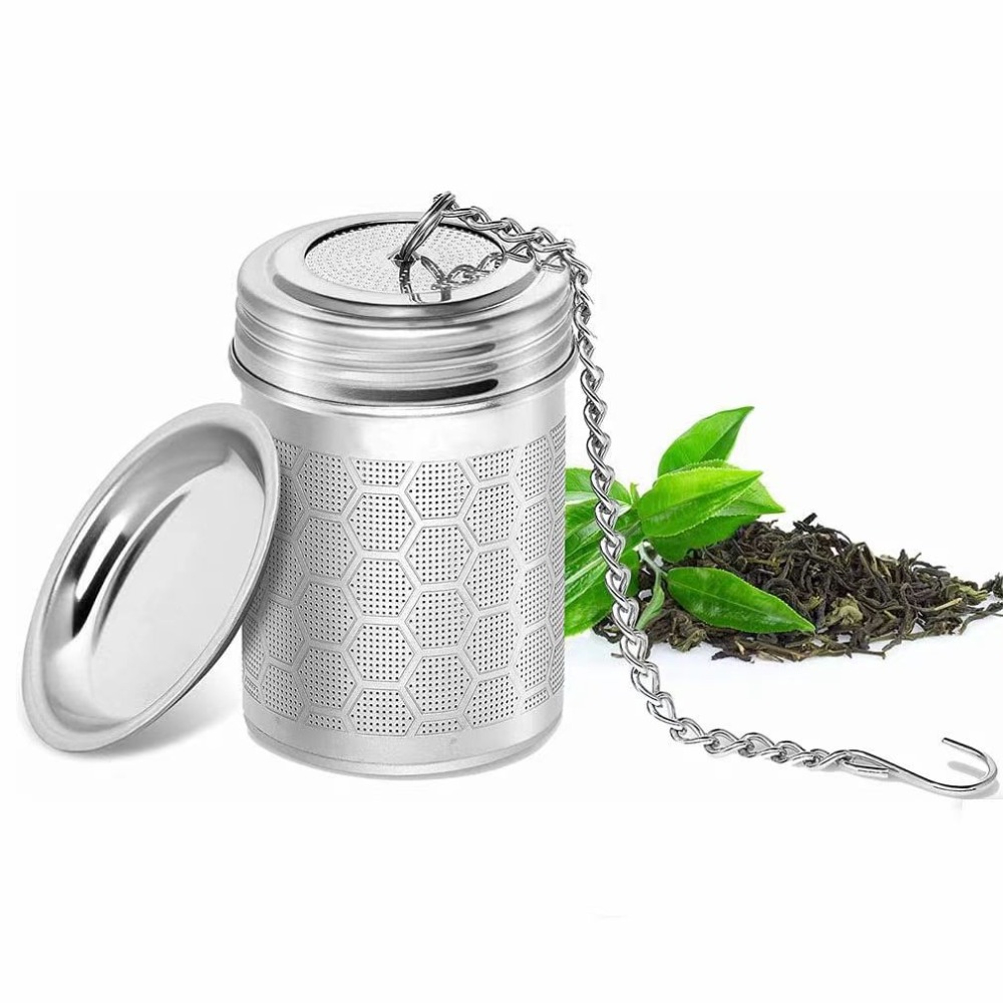 Premium Stainless Steel Tea Infuser Fine Mesh Strainer For Loose Leaf Tea  Spices 1