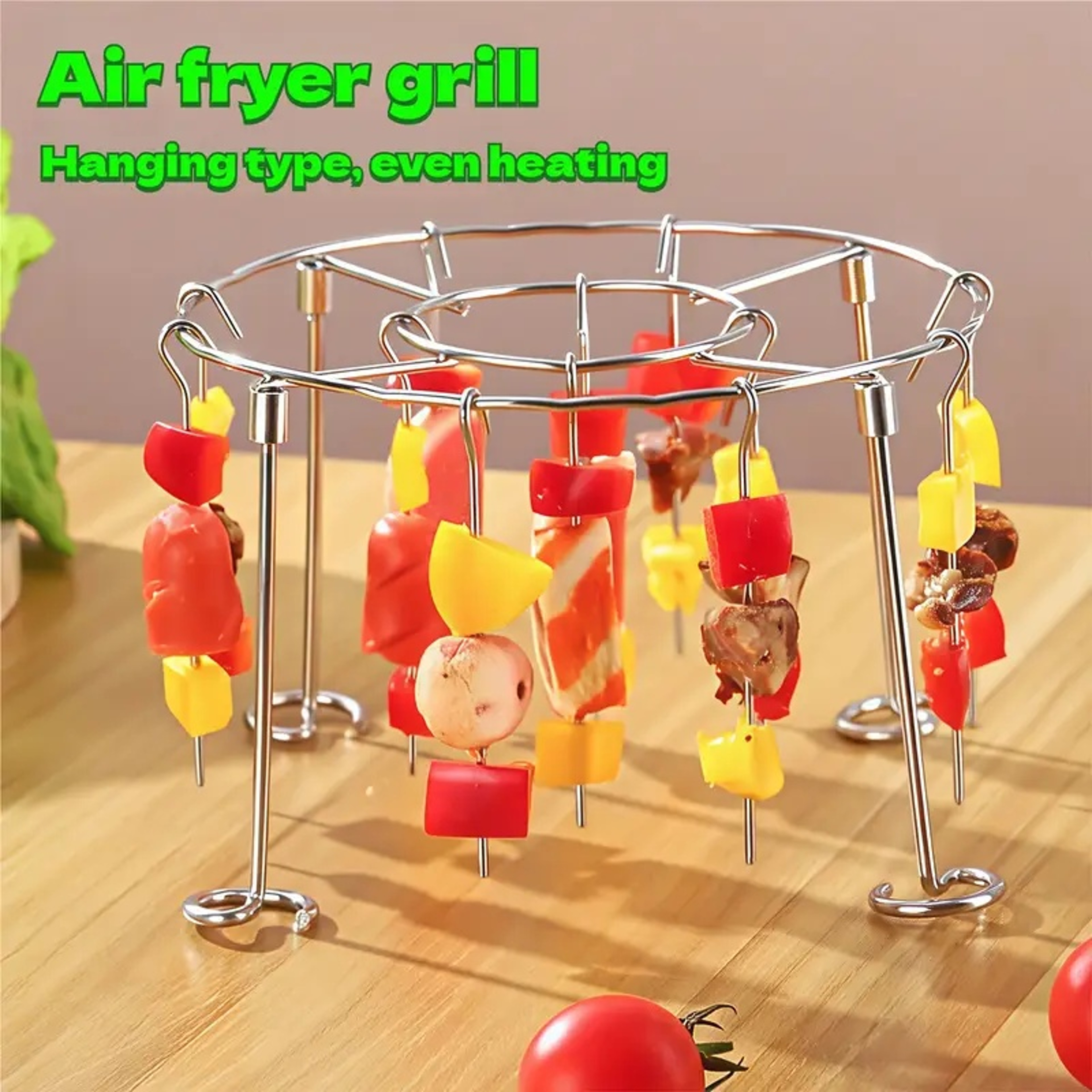 Air Fryer Vertical Skewer Grill Set Premium Stainless Steel Grill Skewers 1