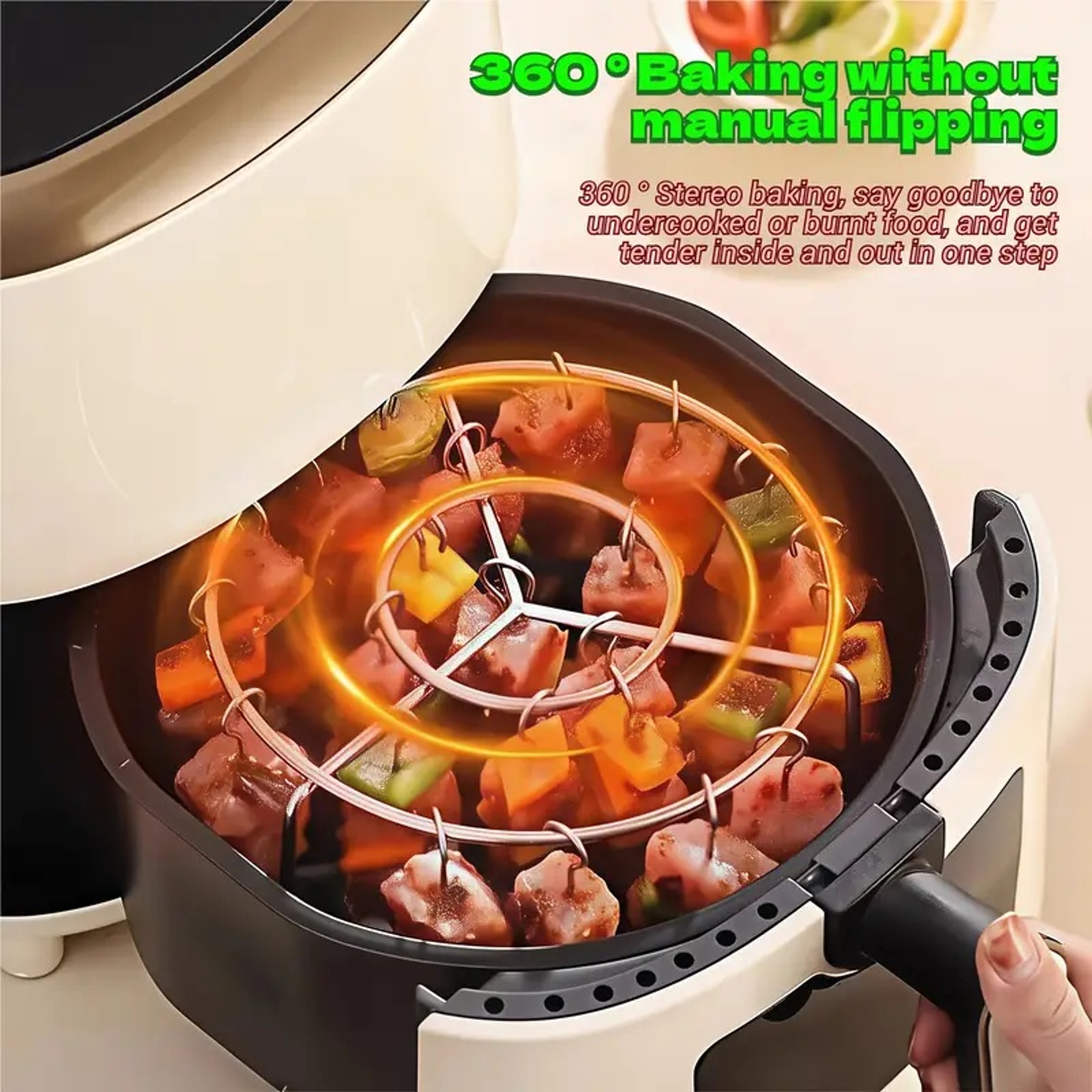 Air Fryer Vertical Skewer Grill Set Premium Stainless Steel Grill Skewers 3
