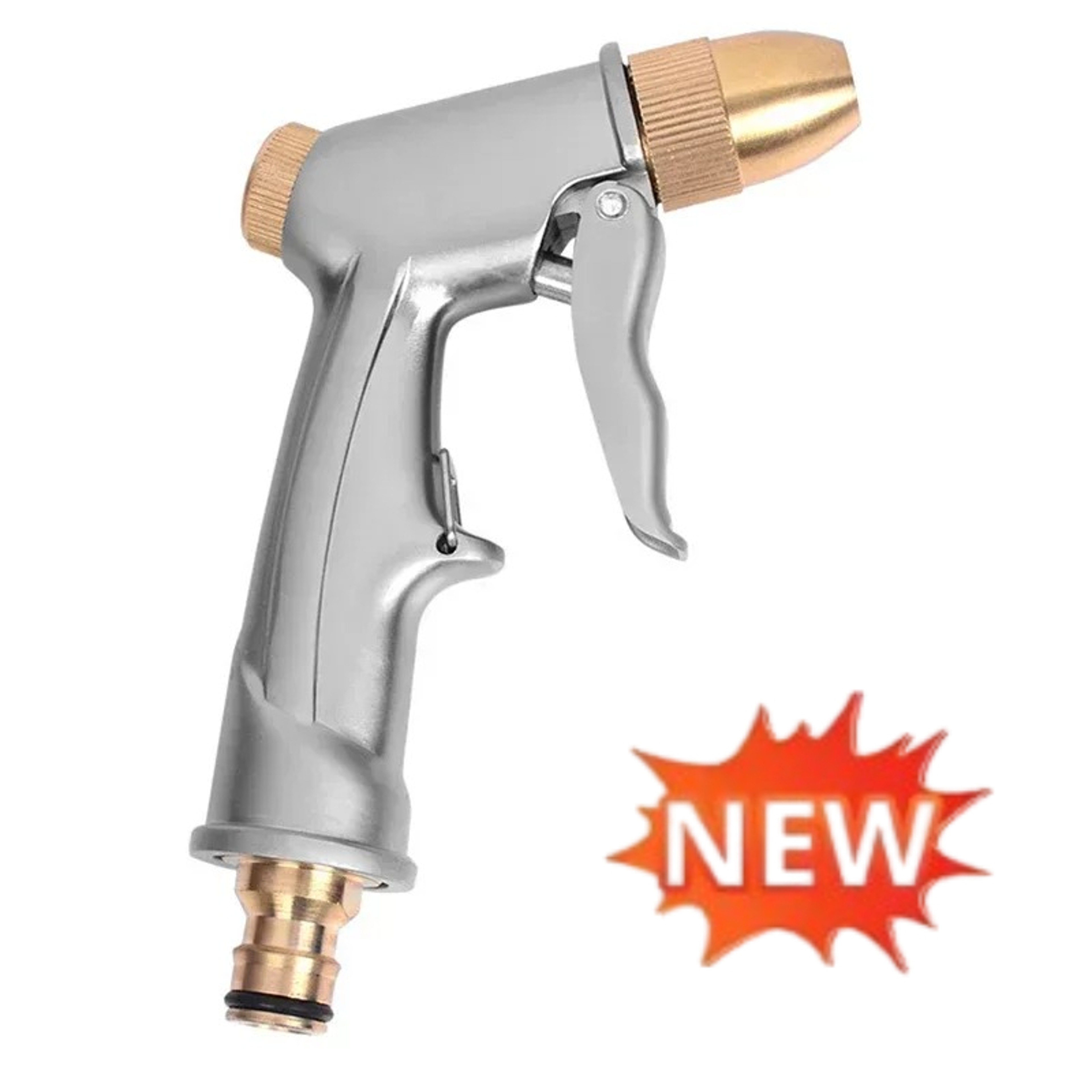 PowerJet Brass High Pressure Garden Hose Nozzle For Car Wash  Lawn Watering 4