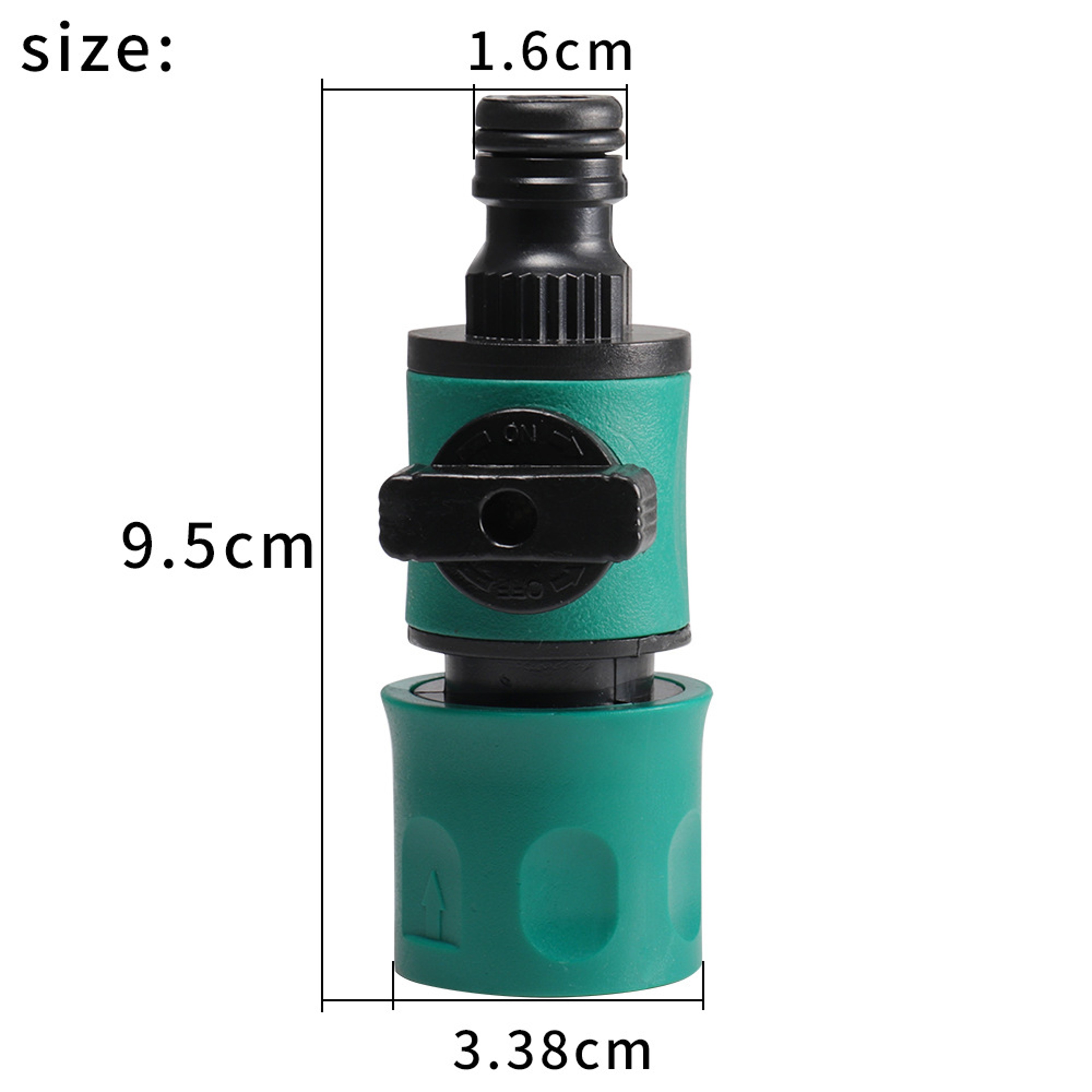 QuickFlow Garden Hose Quick Connect Shut Off Valve Adapter 5