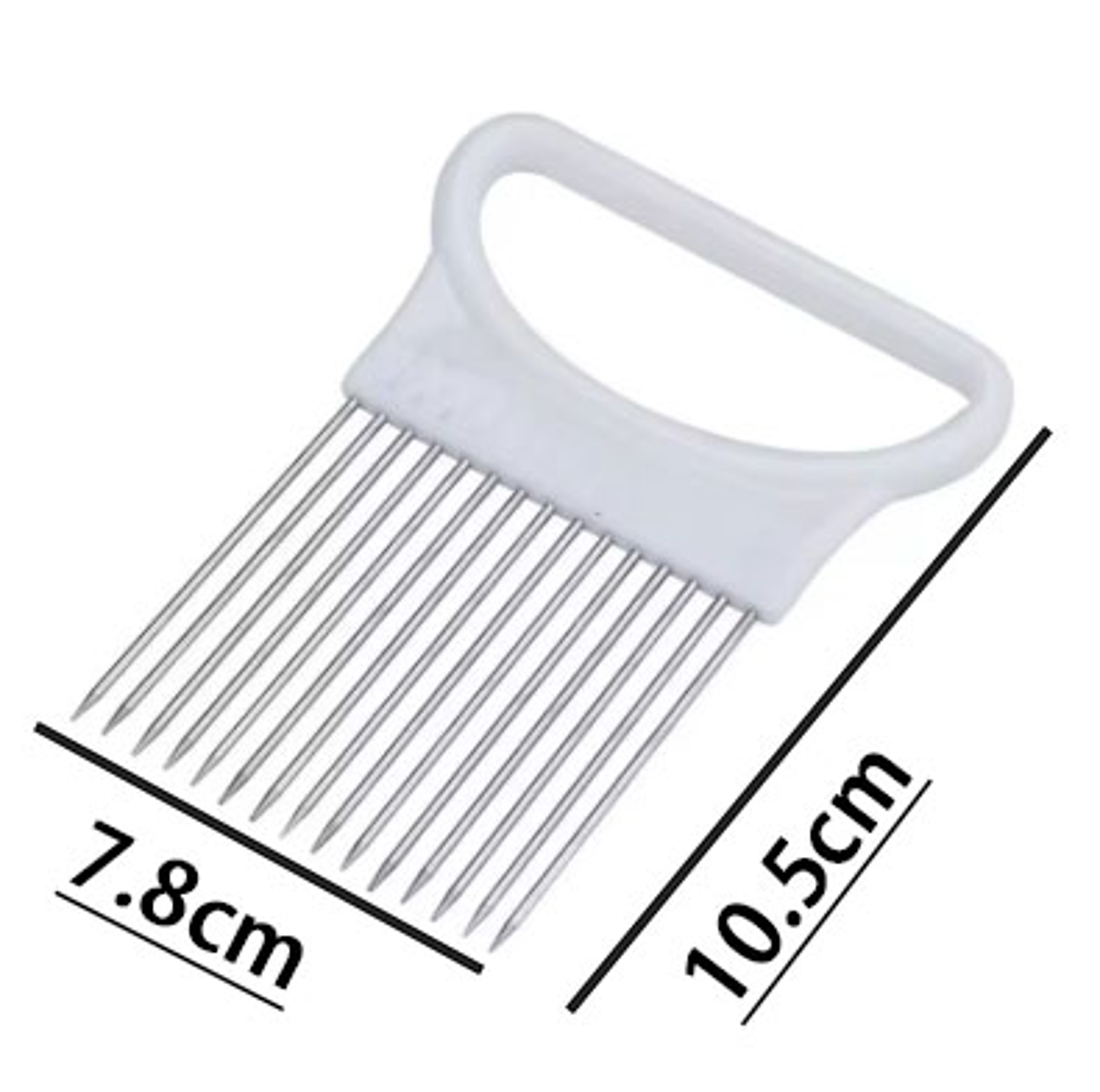 Stainless Steel Onion Slicer Holder And Vegetable Cutting Guide 2