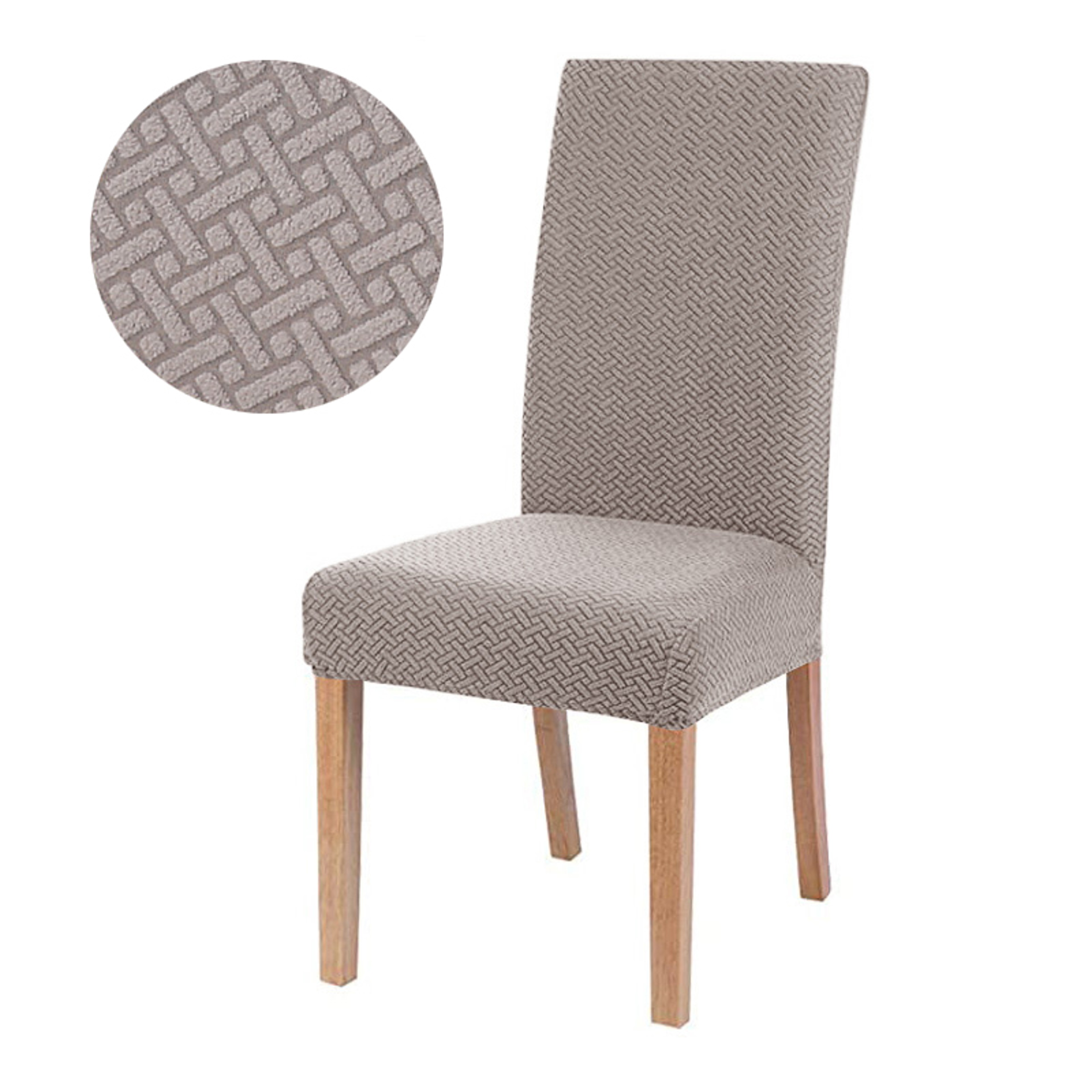 Universal Elastic Chair Covers, Stretchable Slipcovers for Dining Room Chairs, Living Room Office, Machine Washable – view 11