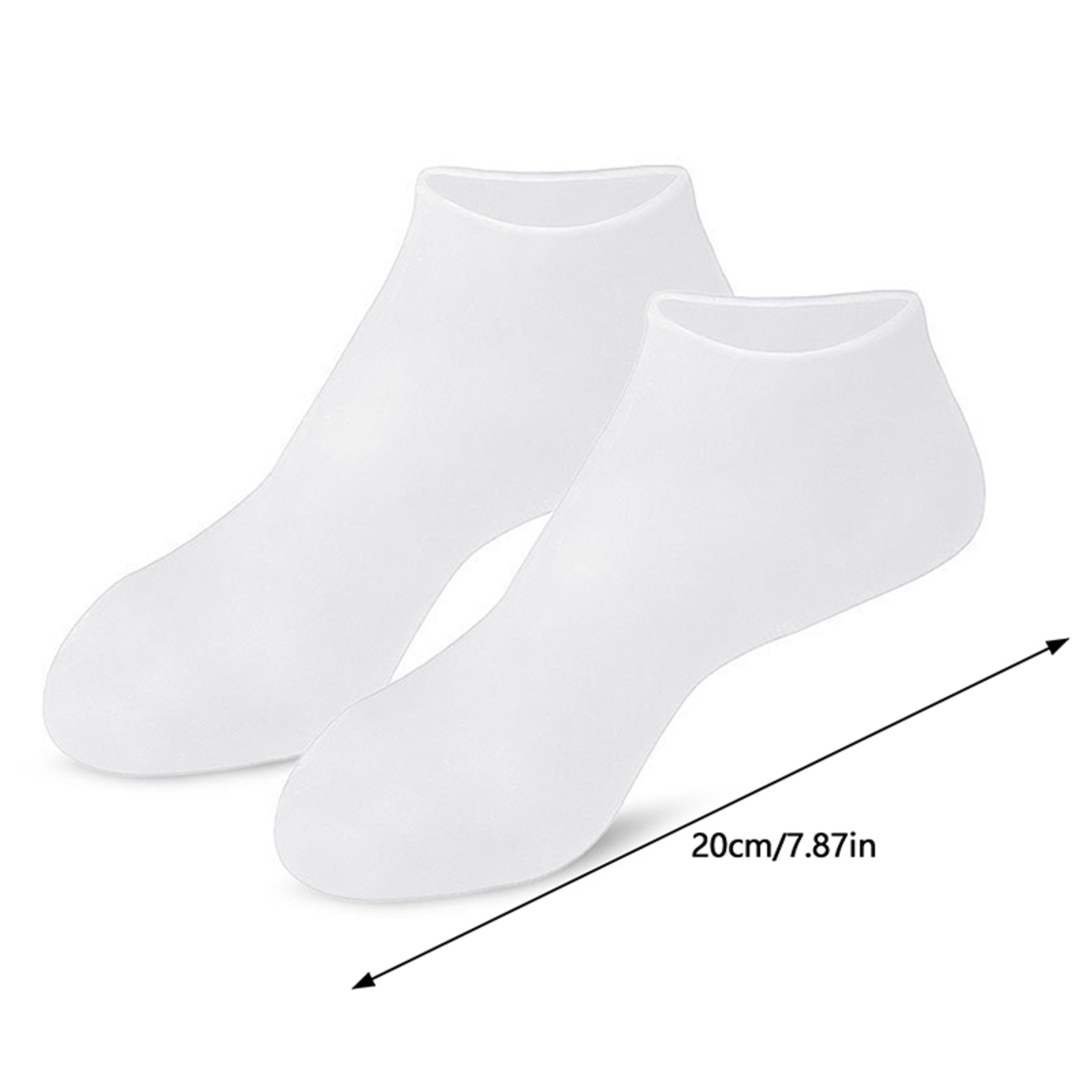 1 Pair Silicone Anti Crack Foot Mask Prevents Dryness, Foot Spa Mask Pedicure Socks Moisturizing Gloves for Feet Care – view 6