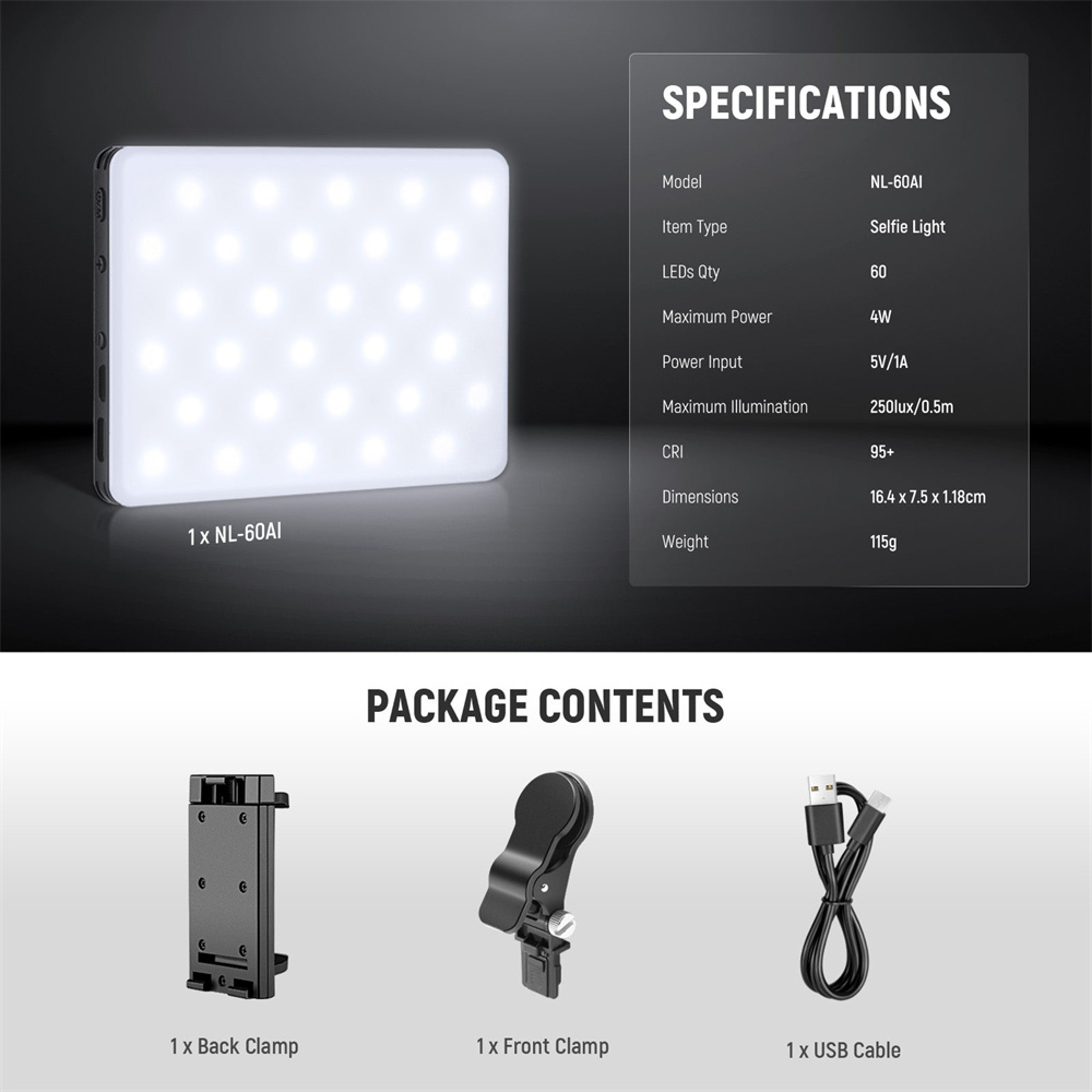 Selfie Light Clip on Light Kit with Phone Clip for Smartphone Laptop Computer, Bright Fill Light for Video Makeup Zoom – view 7