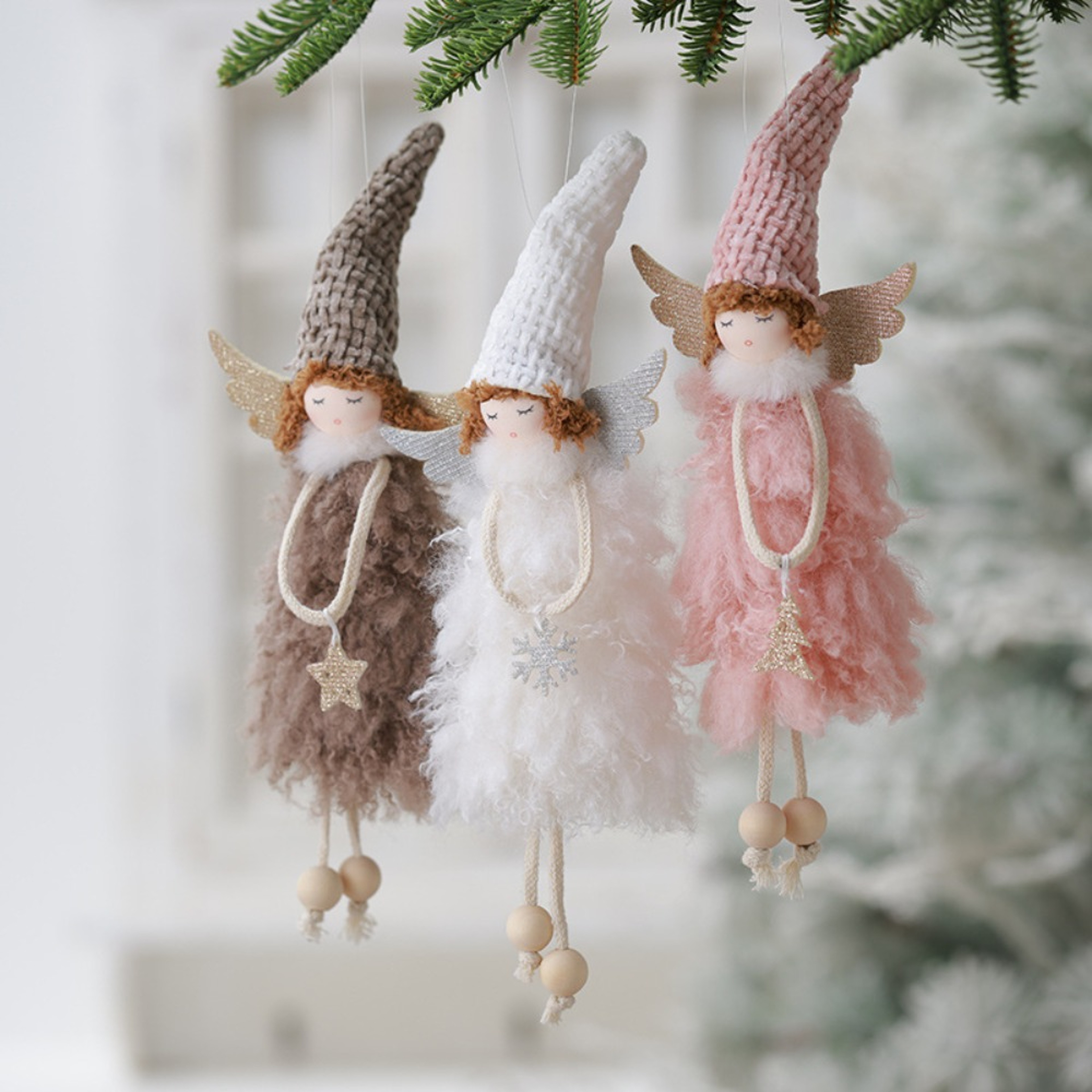 Christmas Plush Angel Doll Pendant Lovely Boys Girls Tree Hanging Decoration Cute Merry Christmas P 9