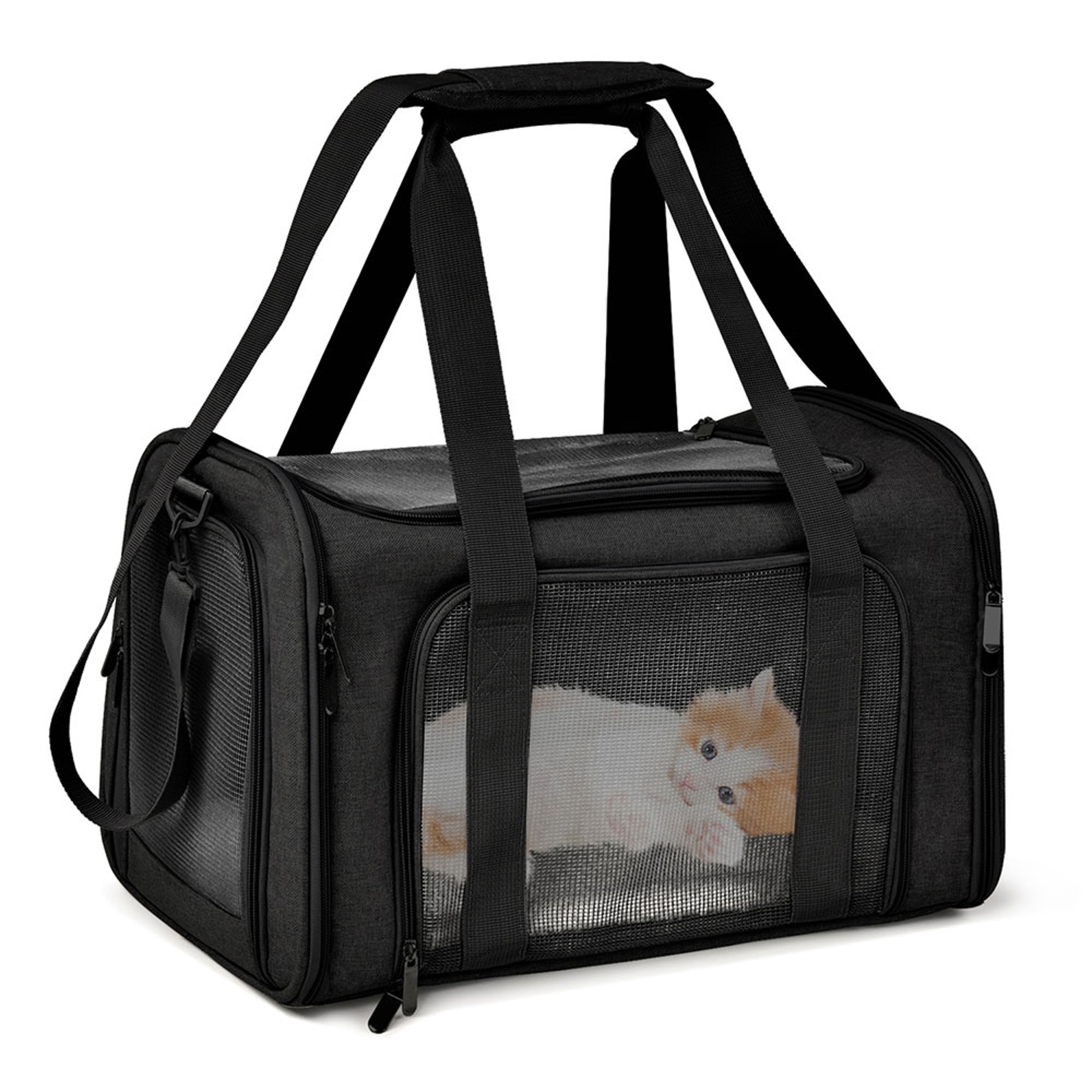 Cat Pet Carriers Dog Travel Bags Airline Approved Soft Side Dog Carrier Backpack Portable Travel Tr 6