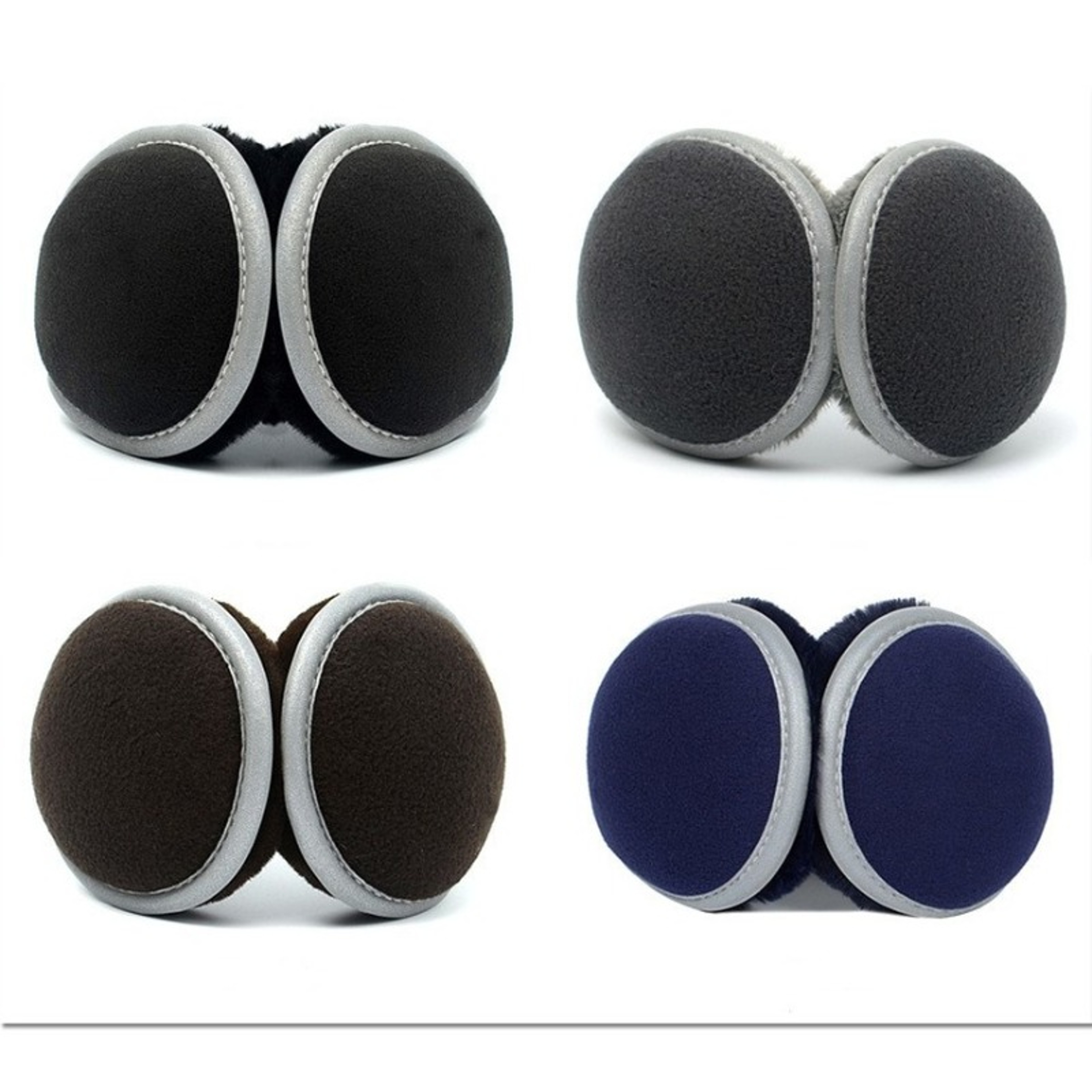Foldable Reflective Ear Warmers for Winter Wind Protection and Safer Outdoor Travel – view 2