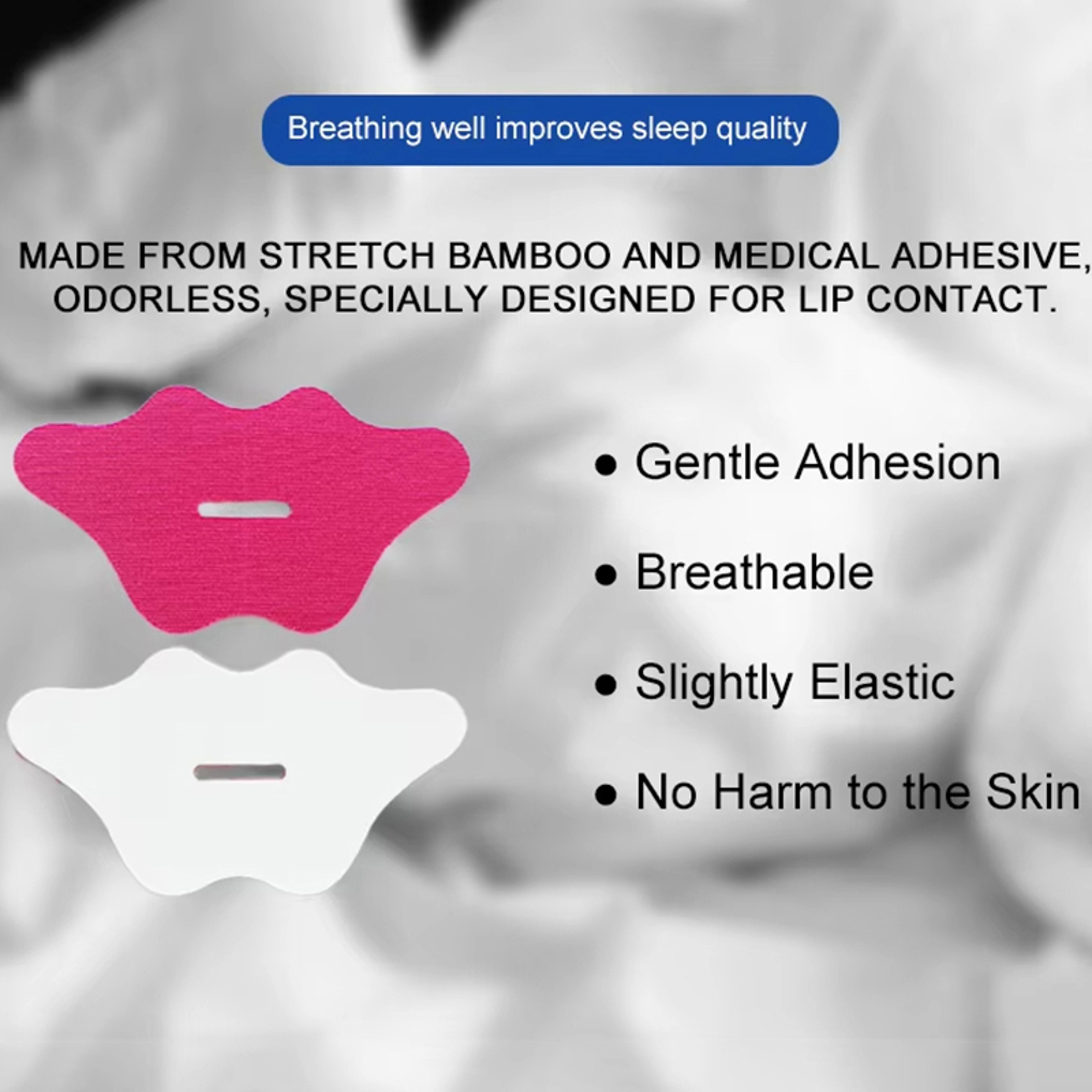 Mouth Tape For Snoring And Sleep Apnea Breathable Mouth Tape For Sleeping  Snoring Relief 2