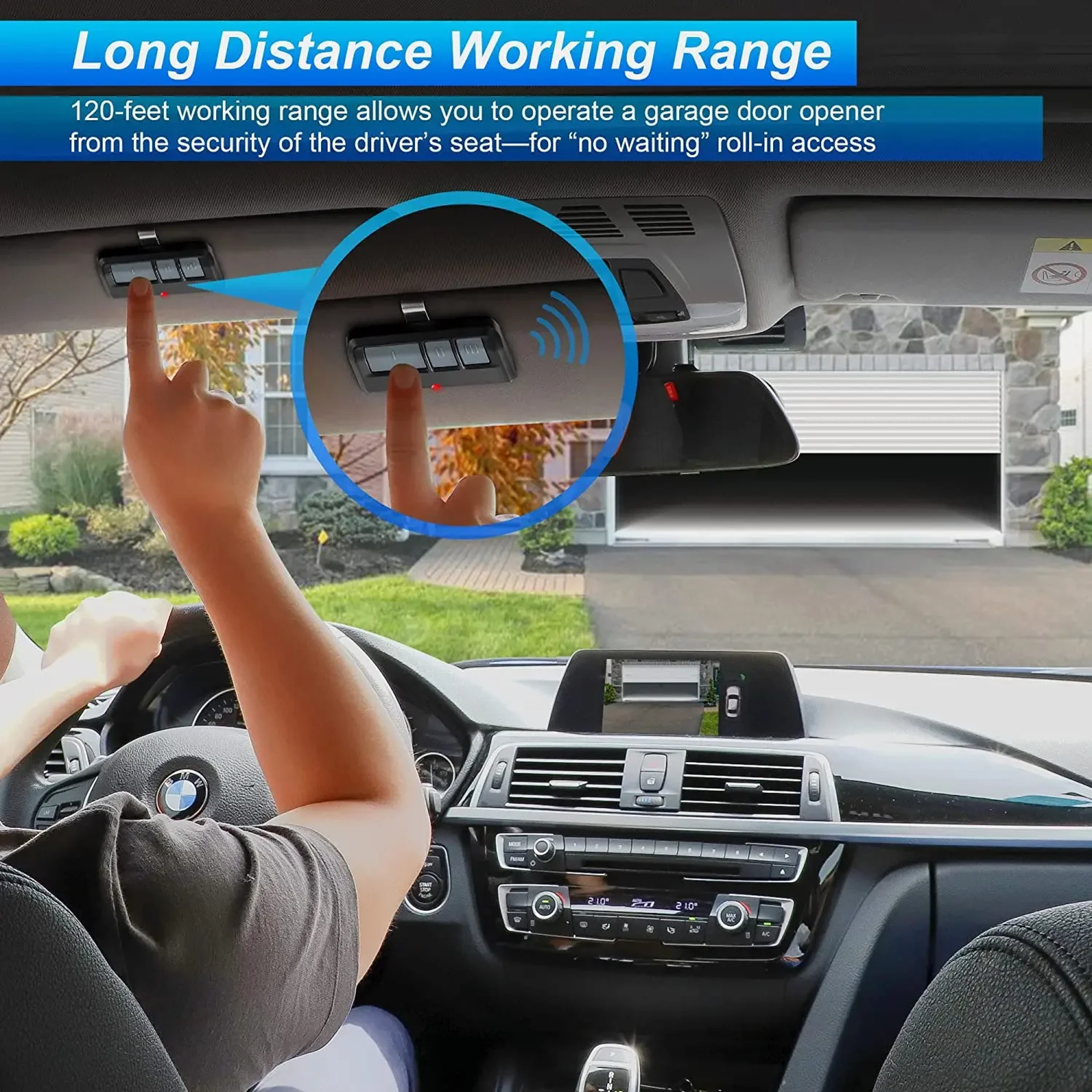 Garage Door Opener Remote 2 Pack for Secure Easy Garage Access Control – view 3
