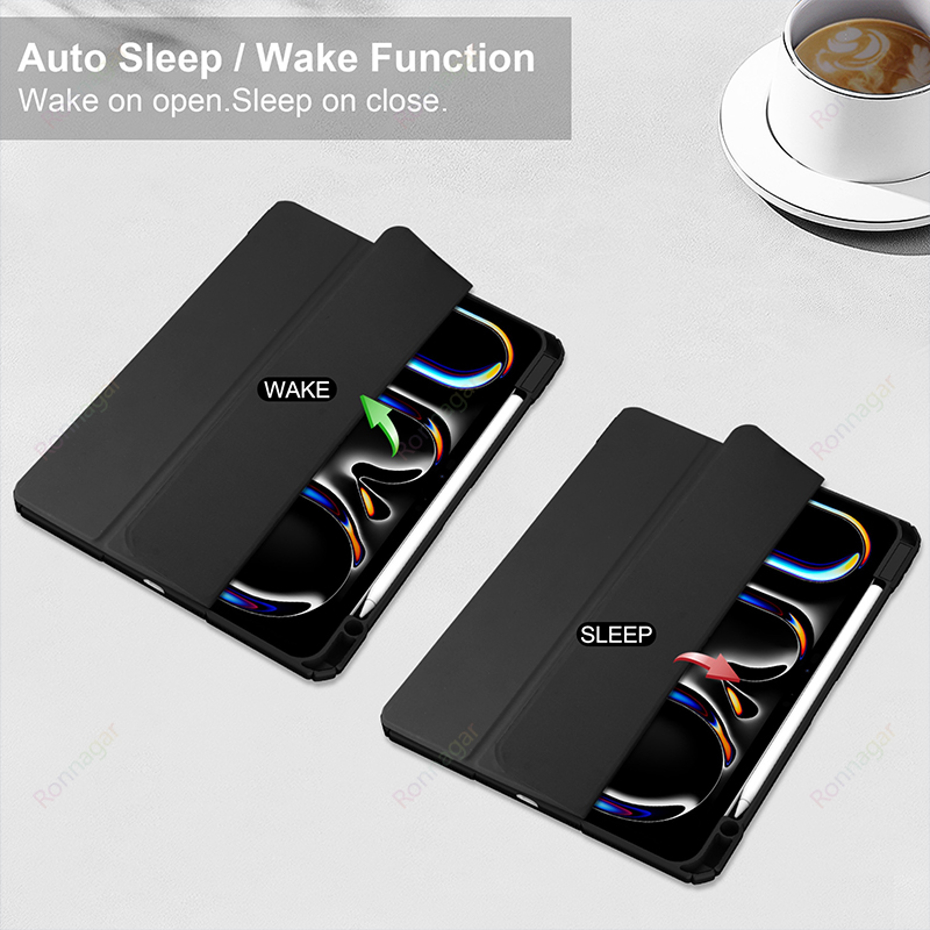 Universal Smart Flip Sleeve Stand Cover For IPad Air 2