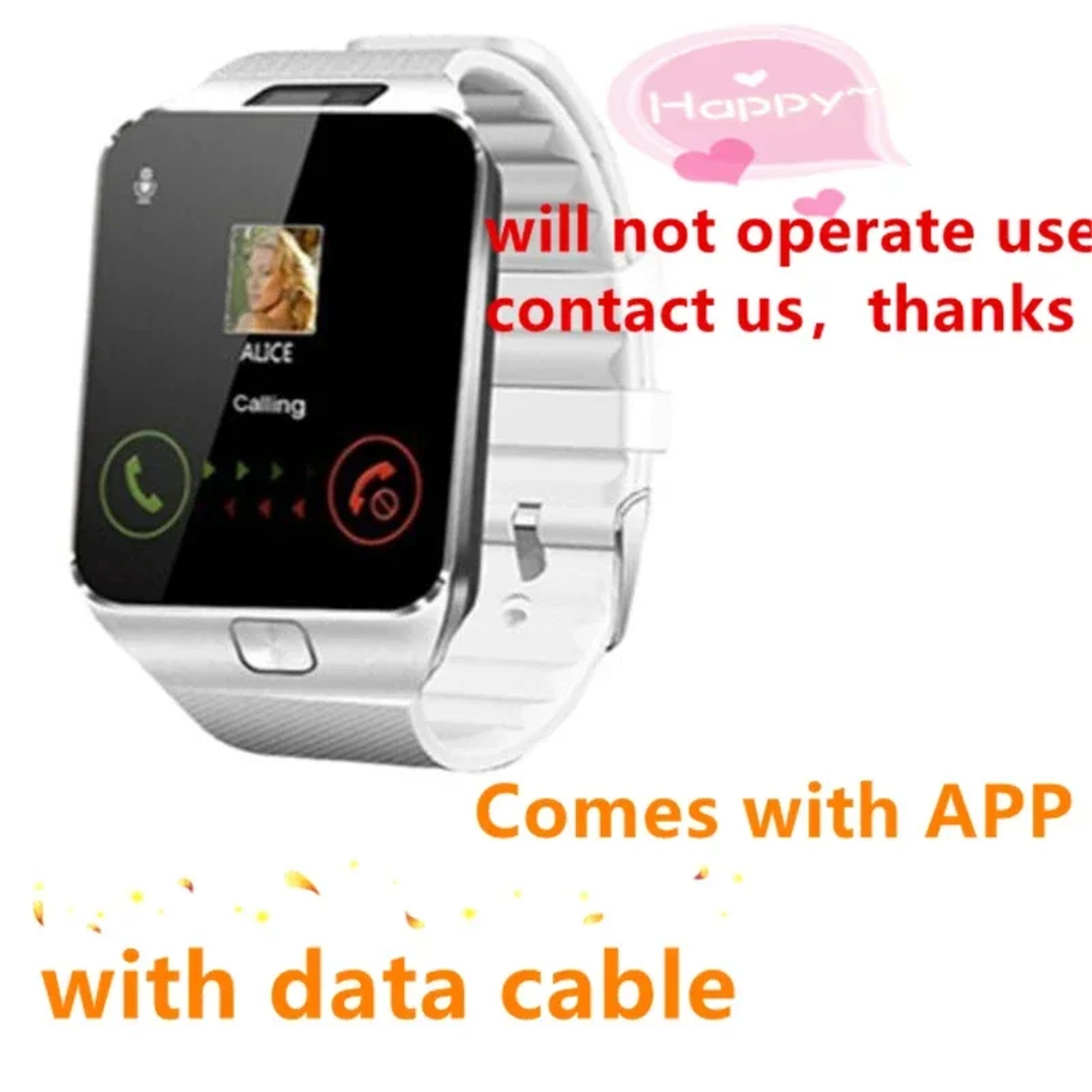 Bluetooth Smart Watch with Camera Waterproof Fitness Tracker for Android and iPhone – view 4