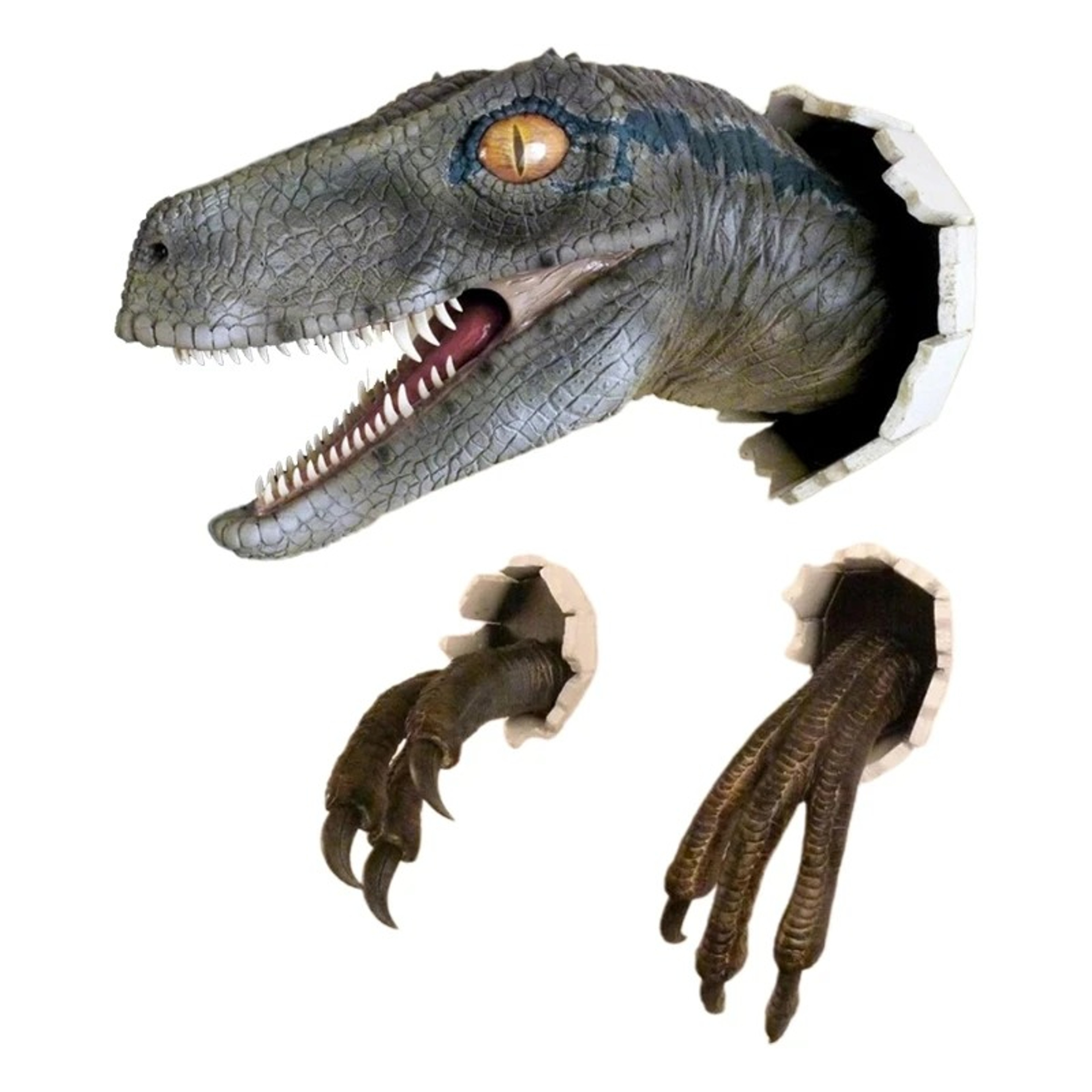 3D Dinosaur Decoration Velociraptor Set Resin Wall Atmosphere Decorative Props – view 8