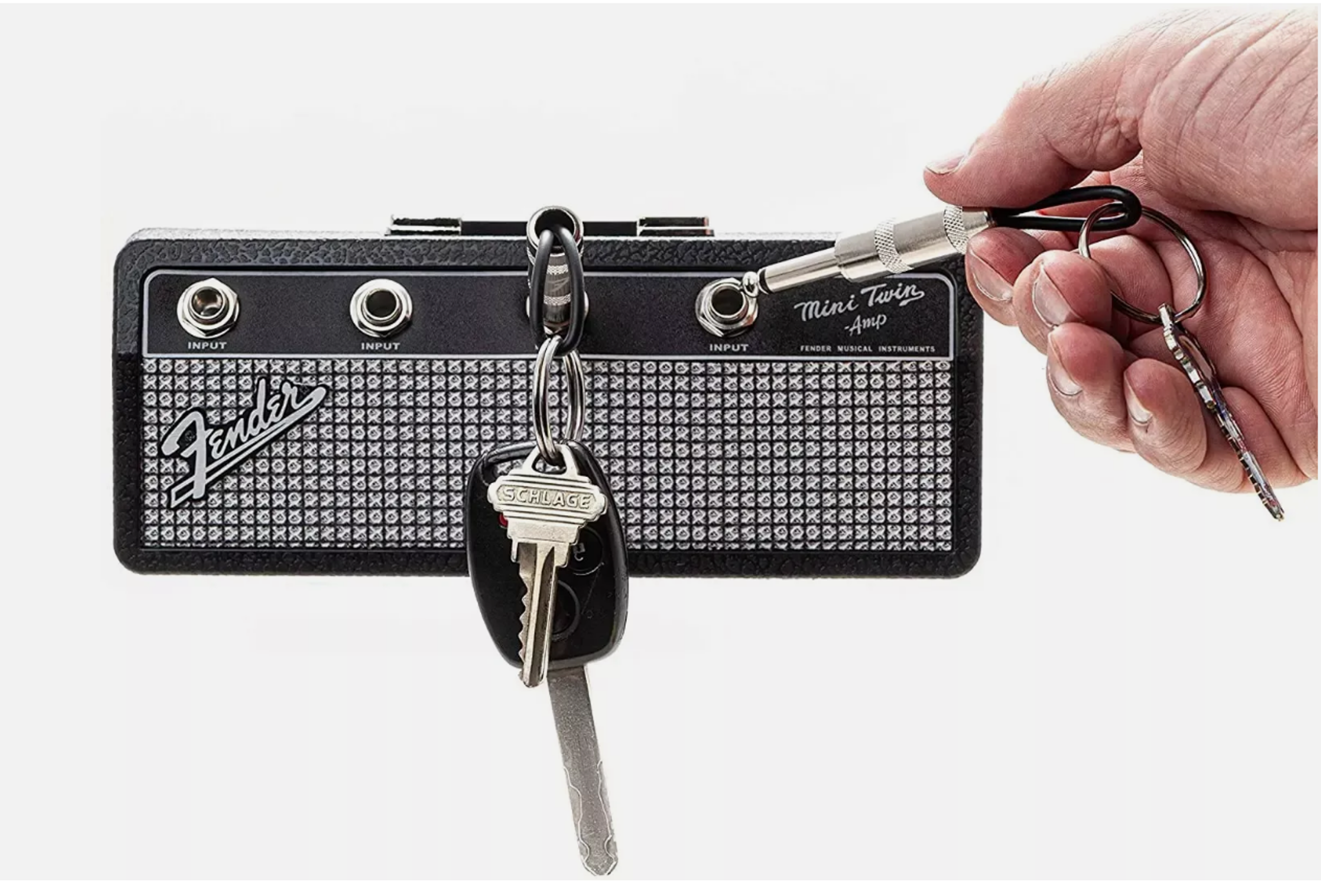 Key Holder Storage Rack Guitar Wall Jack Keychain Vintage Blues Music Amplifier – view 7