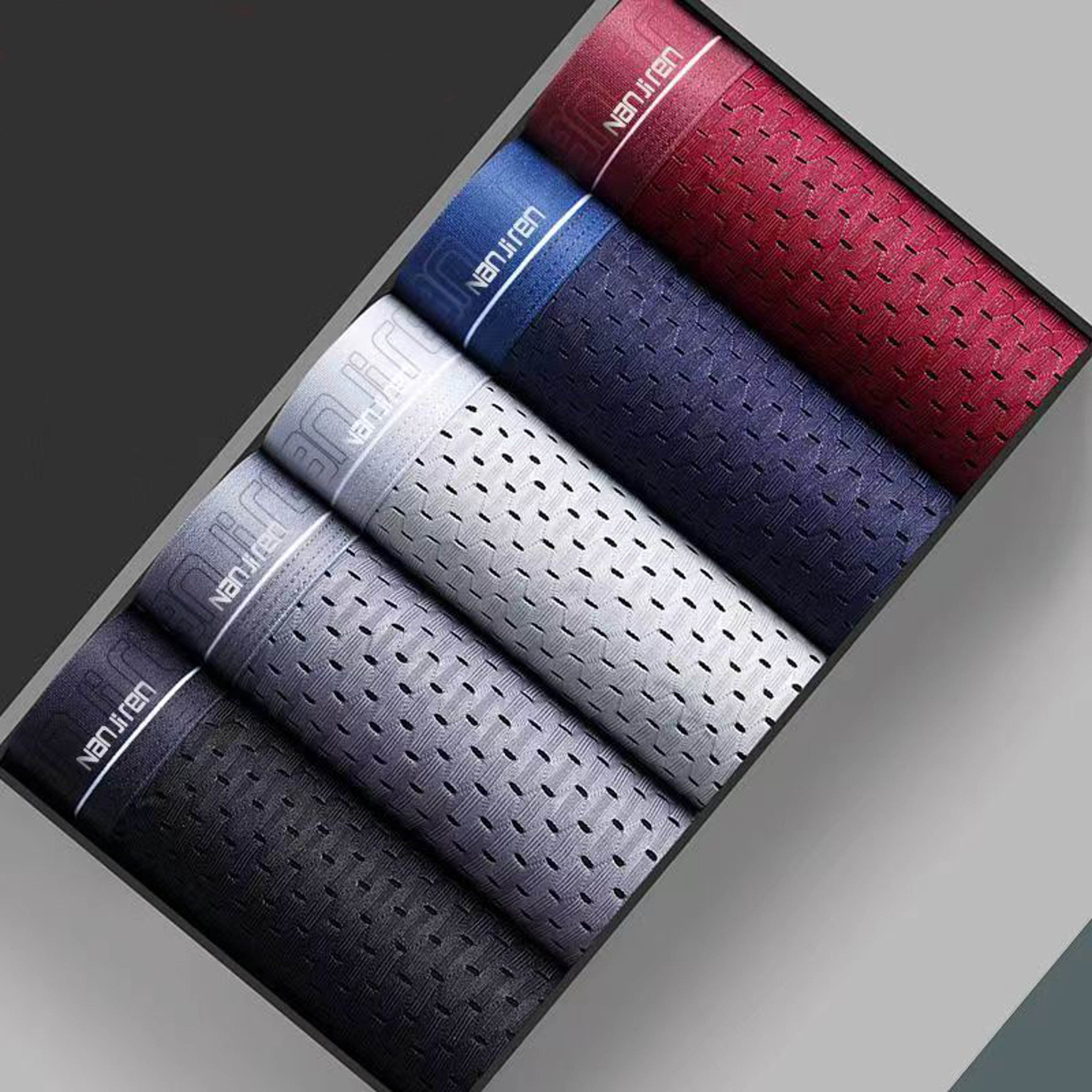 Ice Silk Mesh Boxer Shorts For Men Cool Comfortable  Sexy Slim Fit Underpants 0