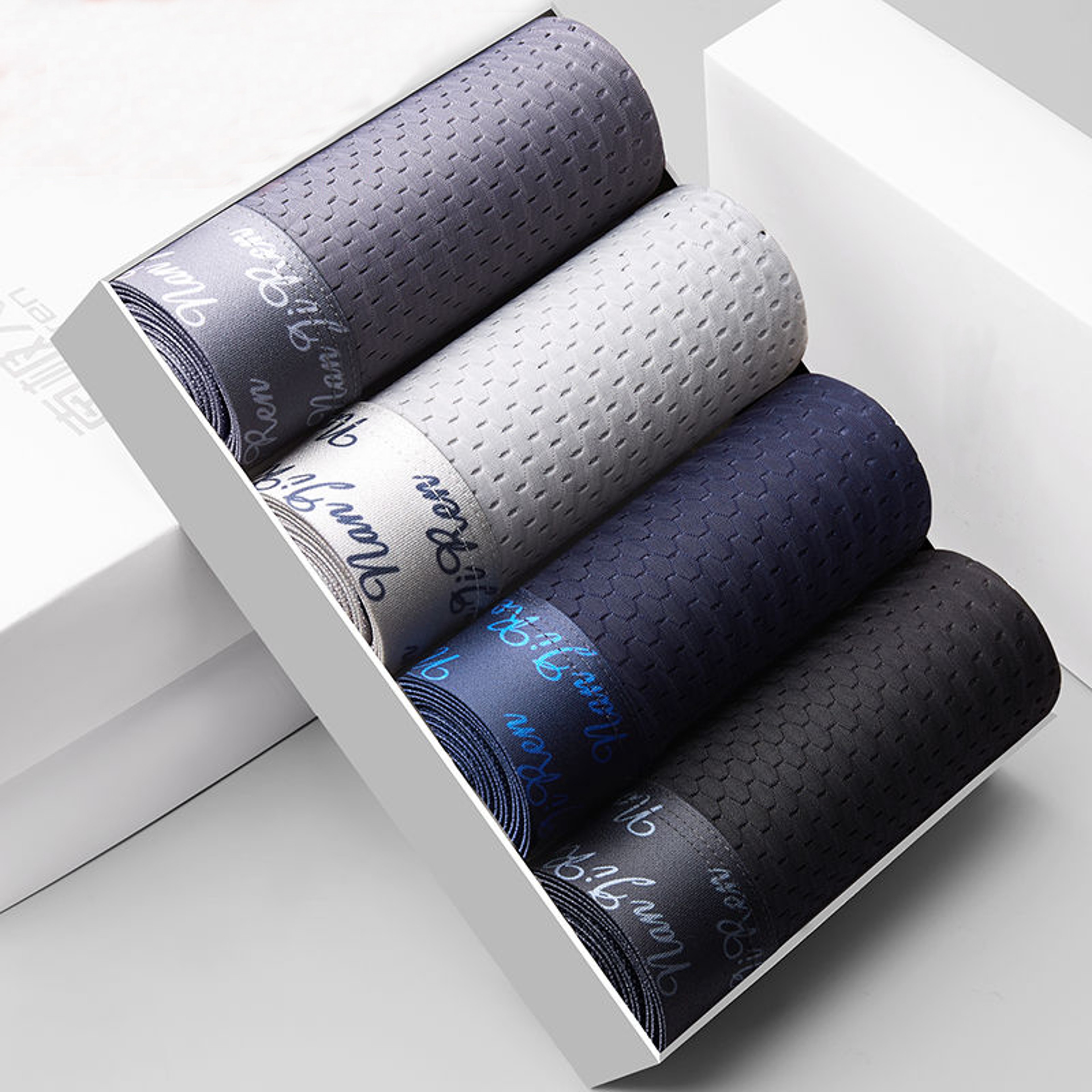 Ice Silk Mesh Boxer Shorts For Men Cool Comfortable  Sexy Slim Fit Underpants 9